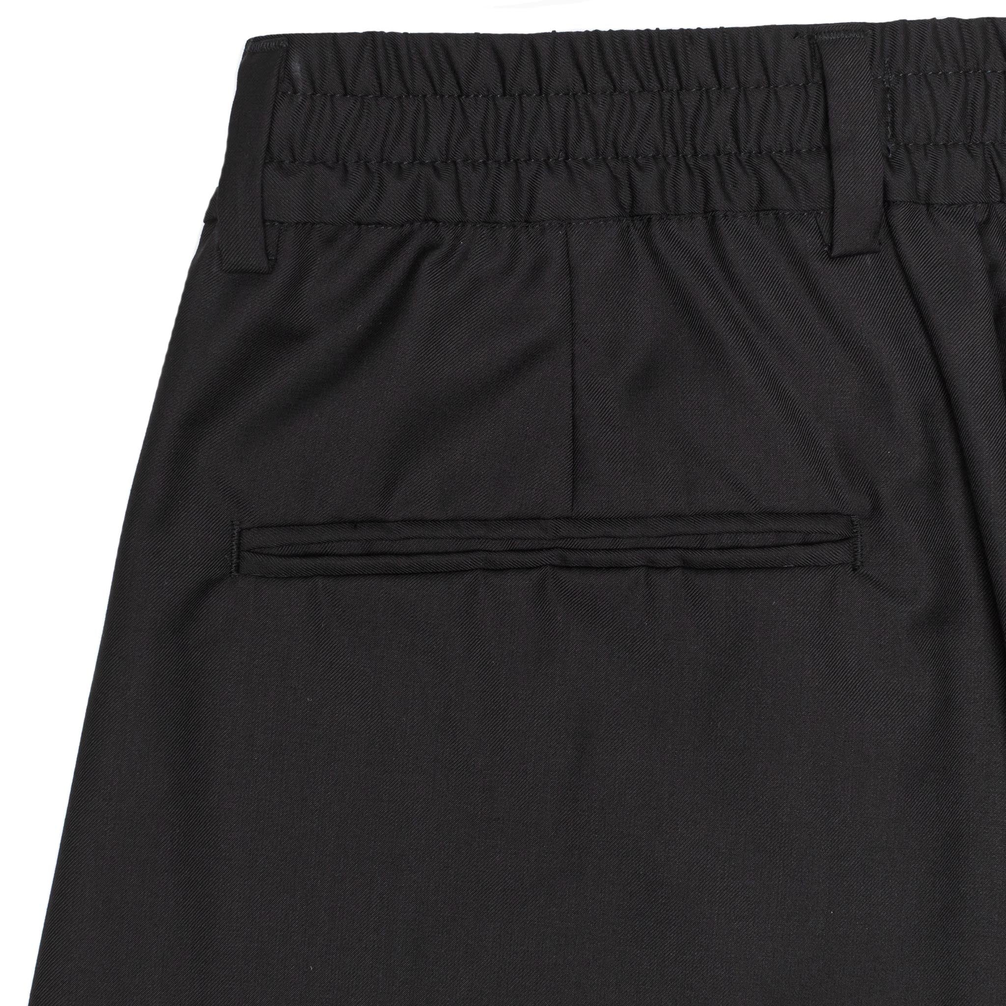 HOMME+ Pleated Loose Trouser Black
