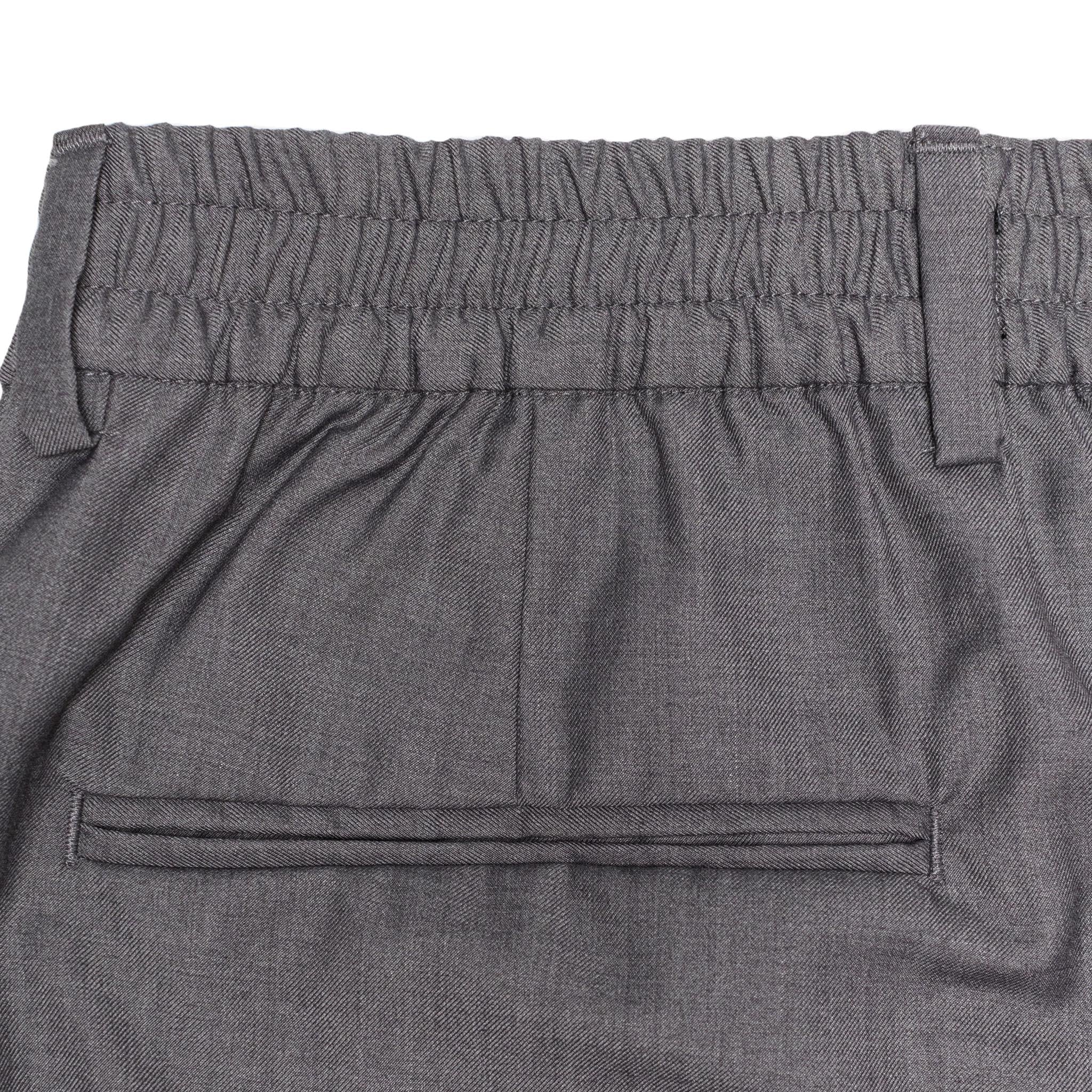 HOMME+ Pleated Loose Trouser Grey