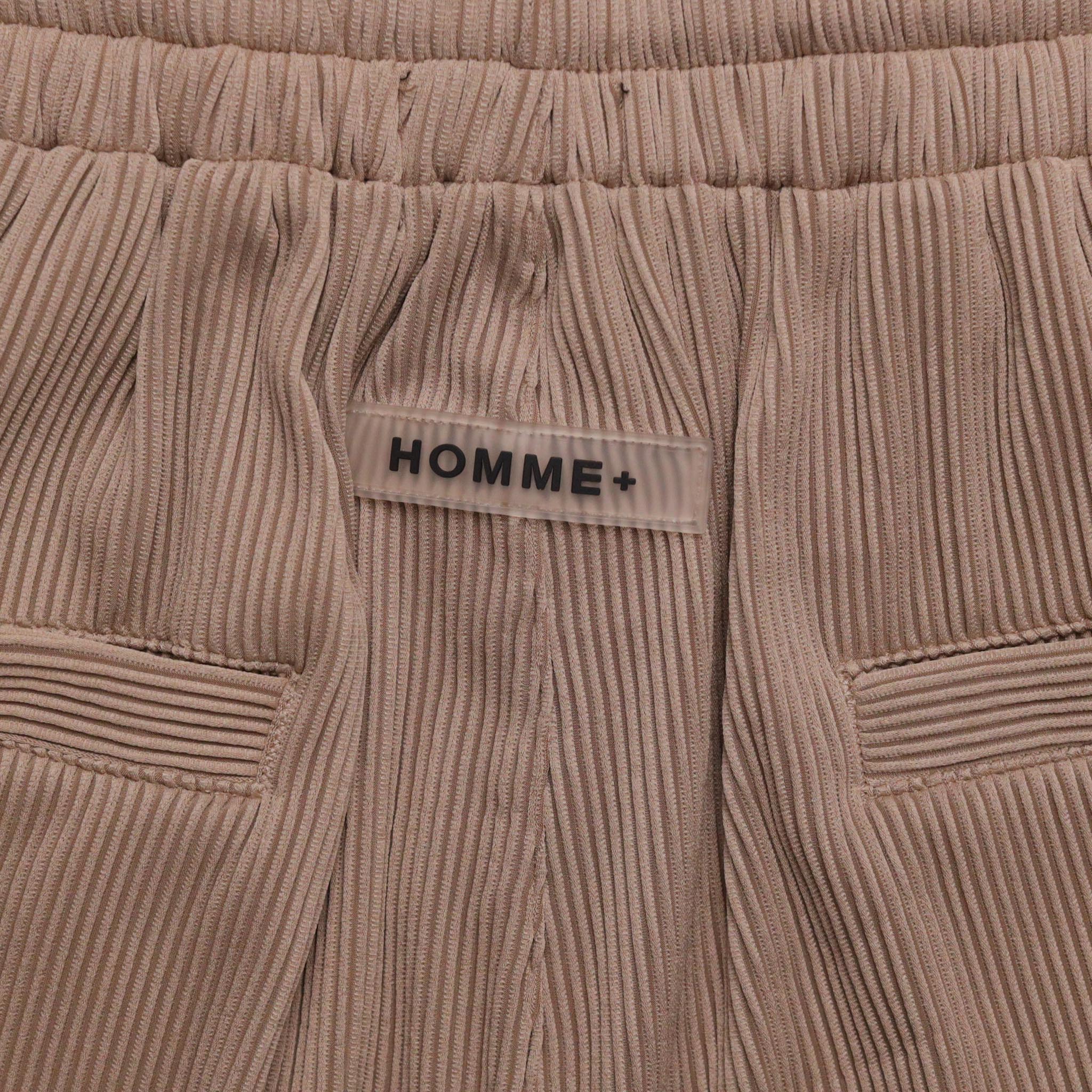 HOMME+ Pleating Short Clay