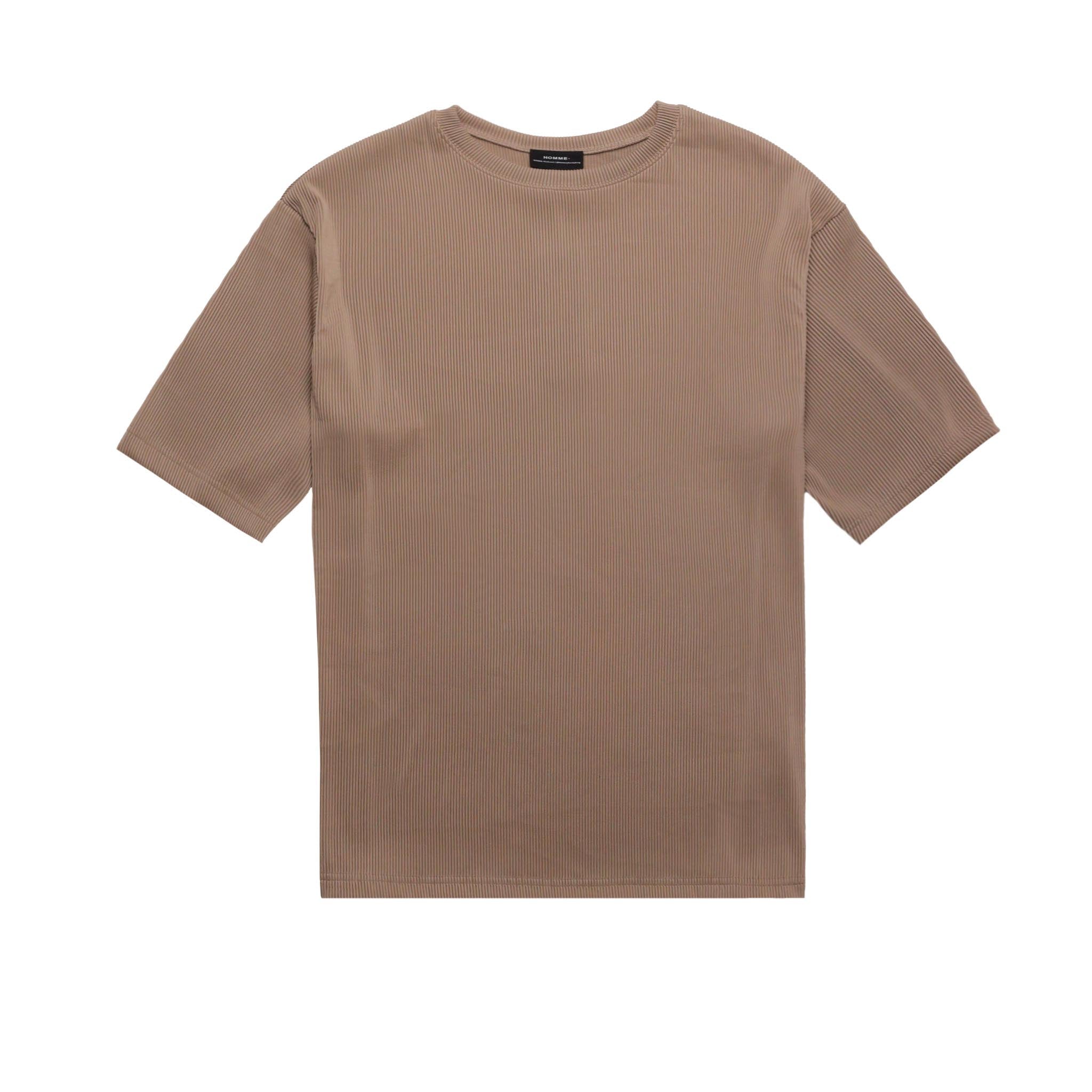 HOMME+ Pleating Tee Clay