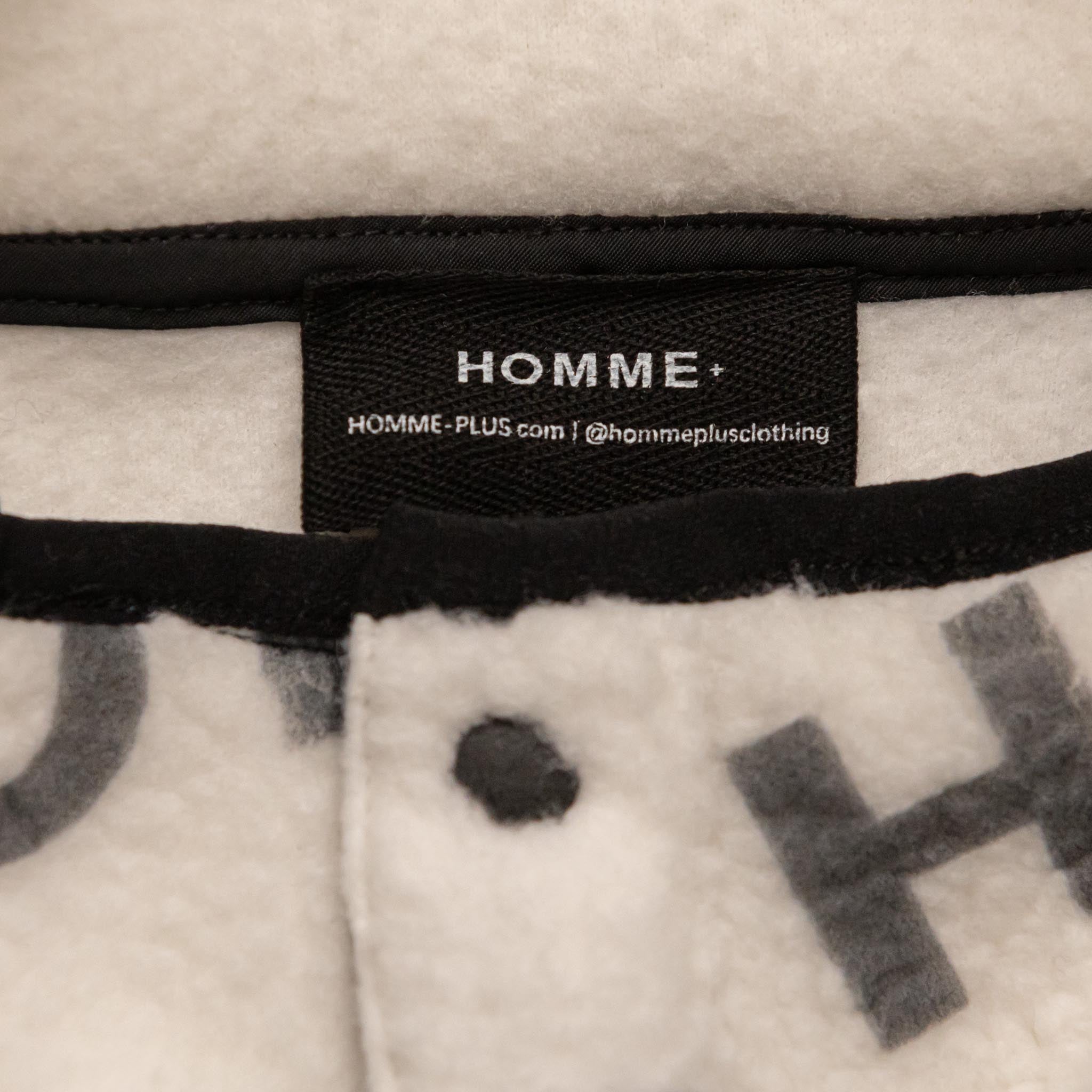 HOMME+ Polar Fleece Logo Pullover Black