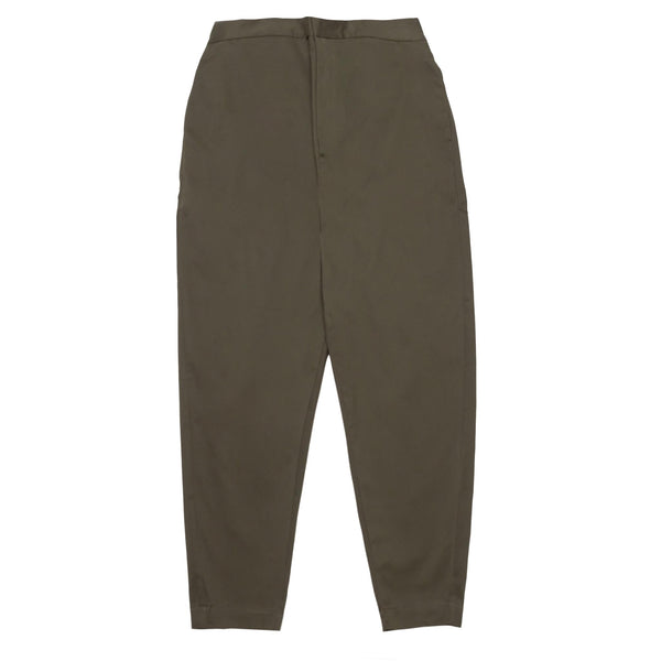 HOMME+ Stretch Cotton Twill Trouser Army