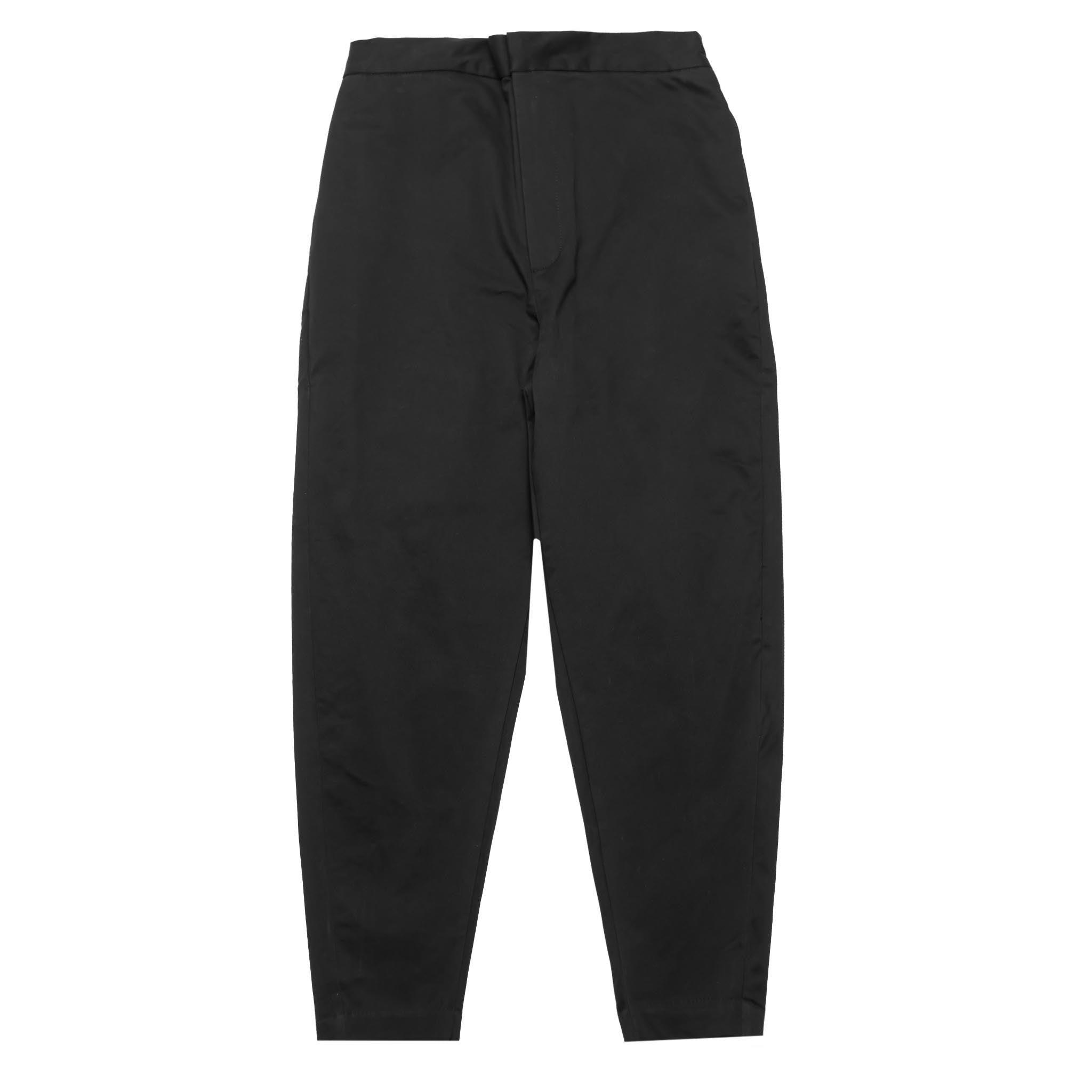 HOMME+ Stretch Cotton Twill Trouser Black