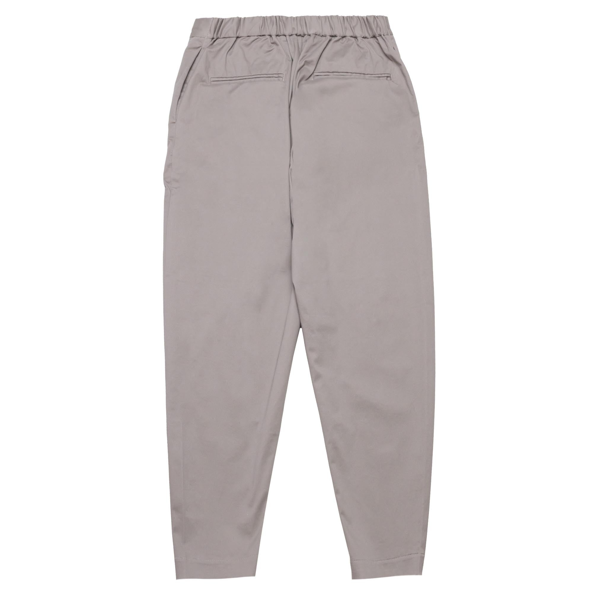 HOMME+ Stretch Cotton Twill Trouser Taupe