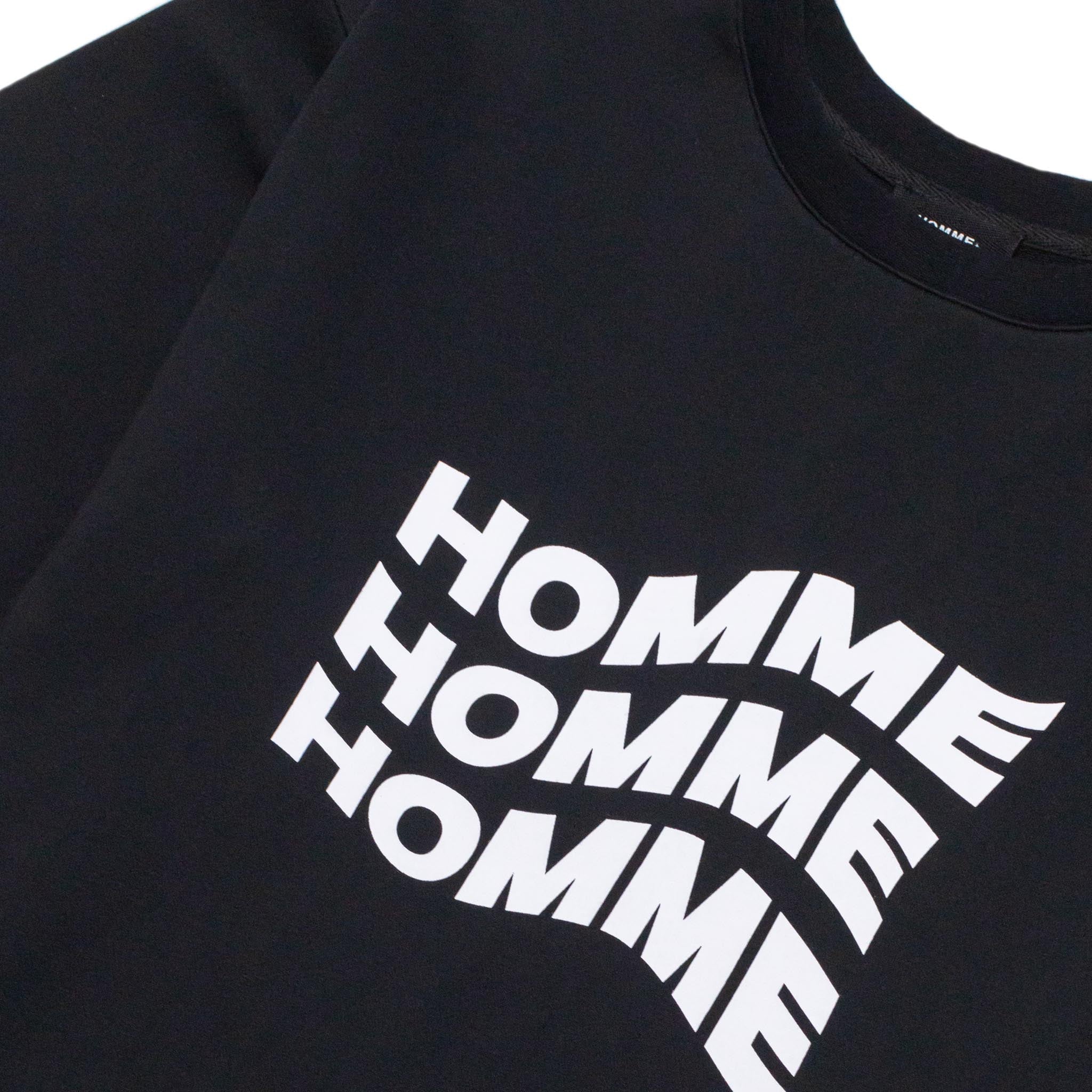 HOMME+ Swirled Homme Tee Black