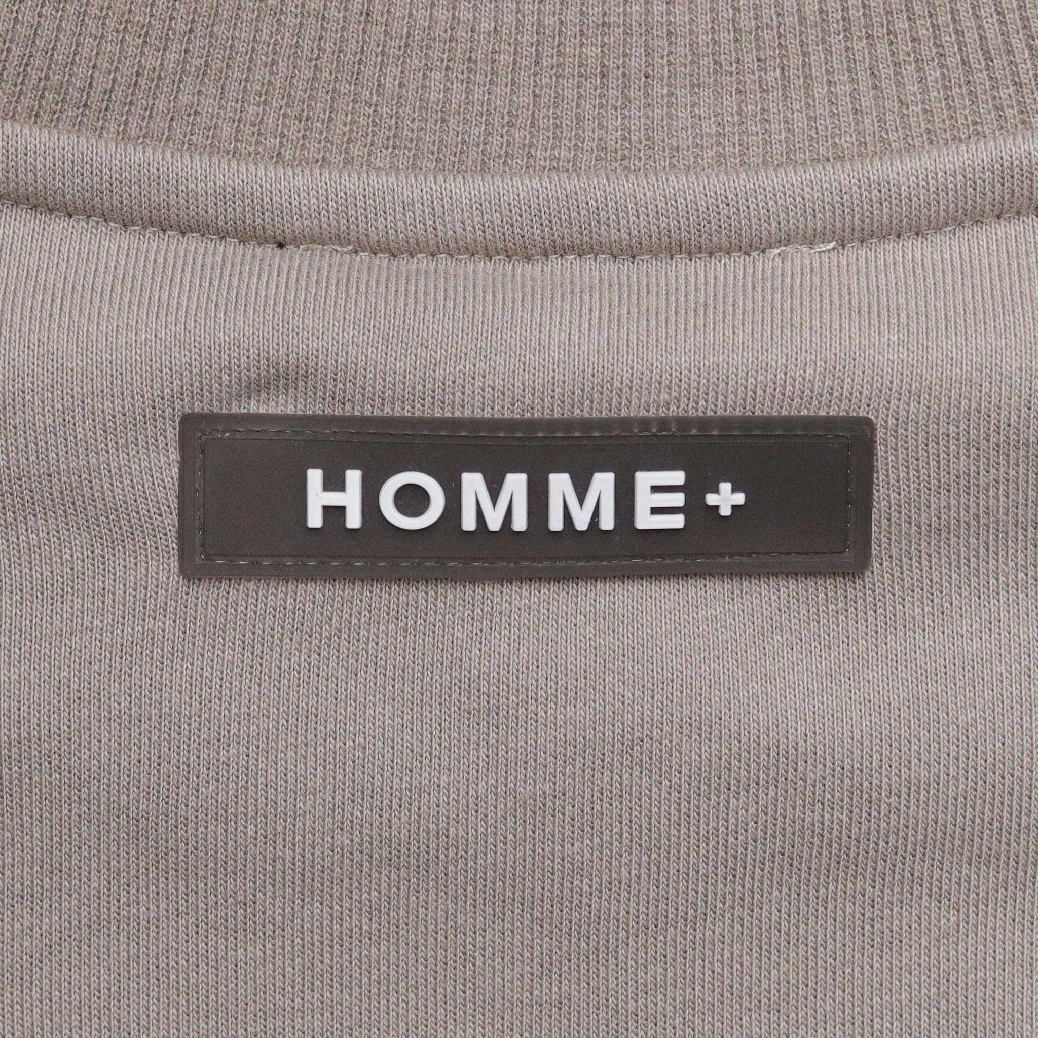HOMME+ Triangle Patch Crewneck Taupe