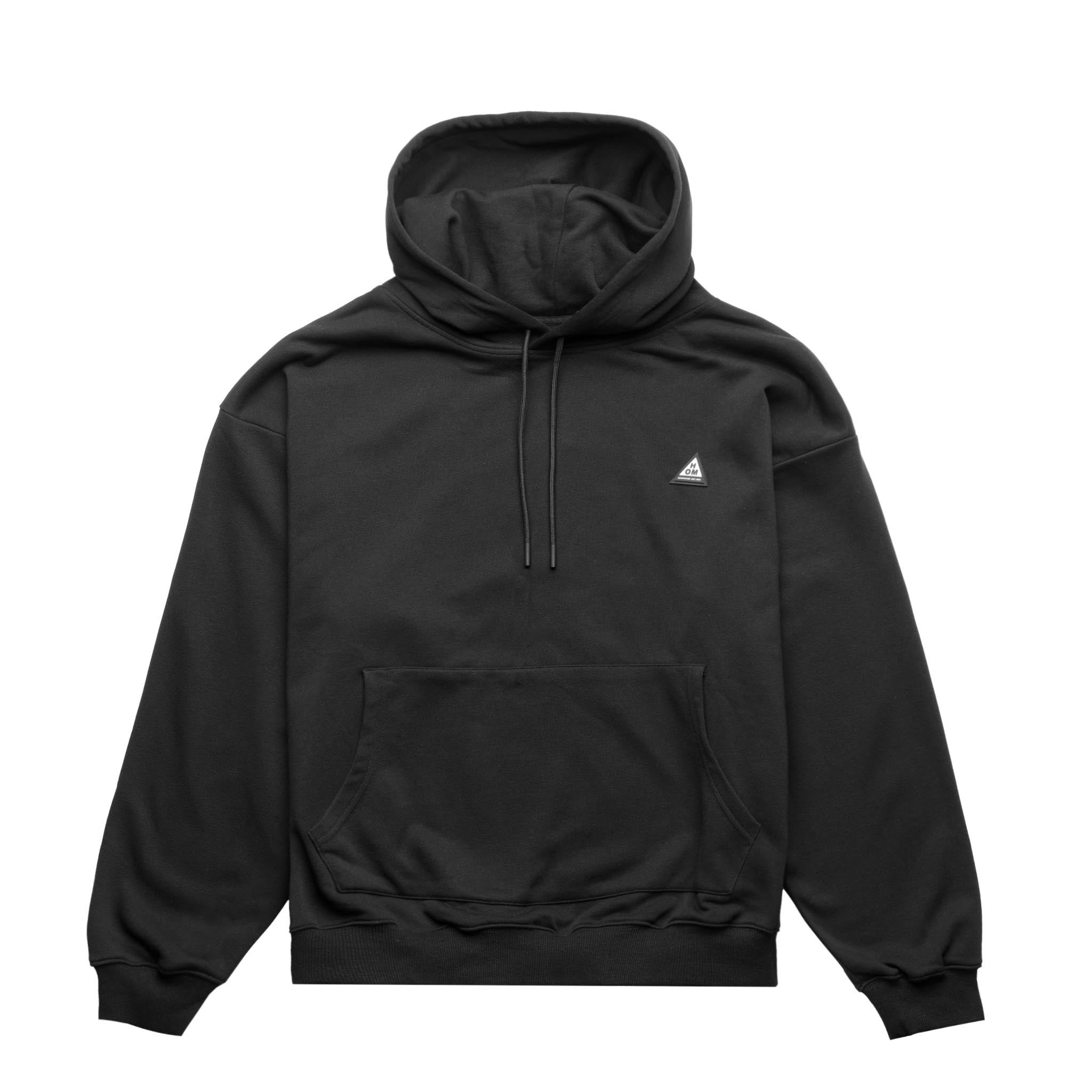 HOMME+ Triangle Patch Hoodie Black