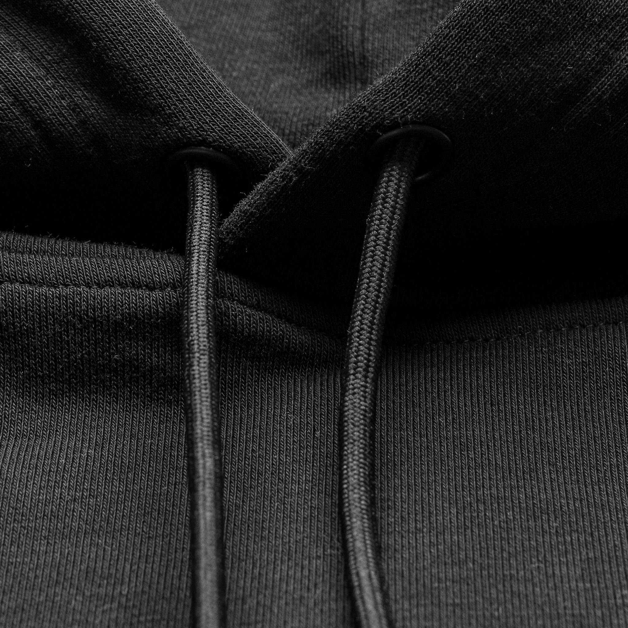 HOMME+ Triangle Patch Hoodie Black