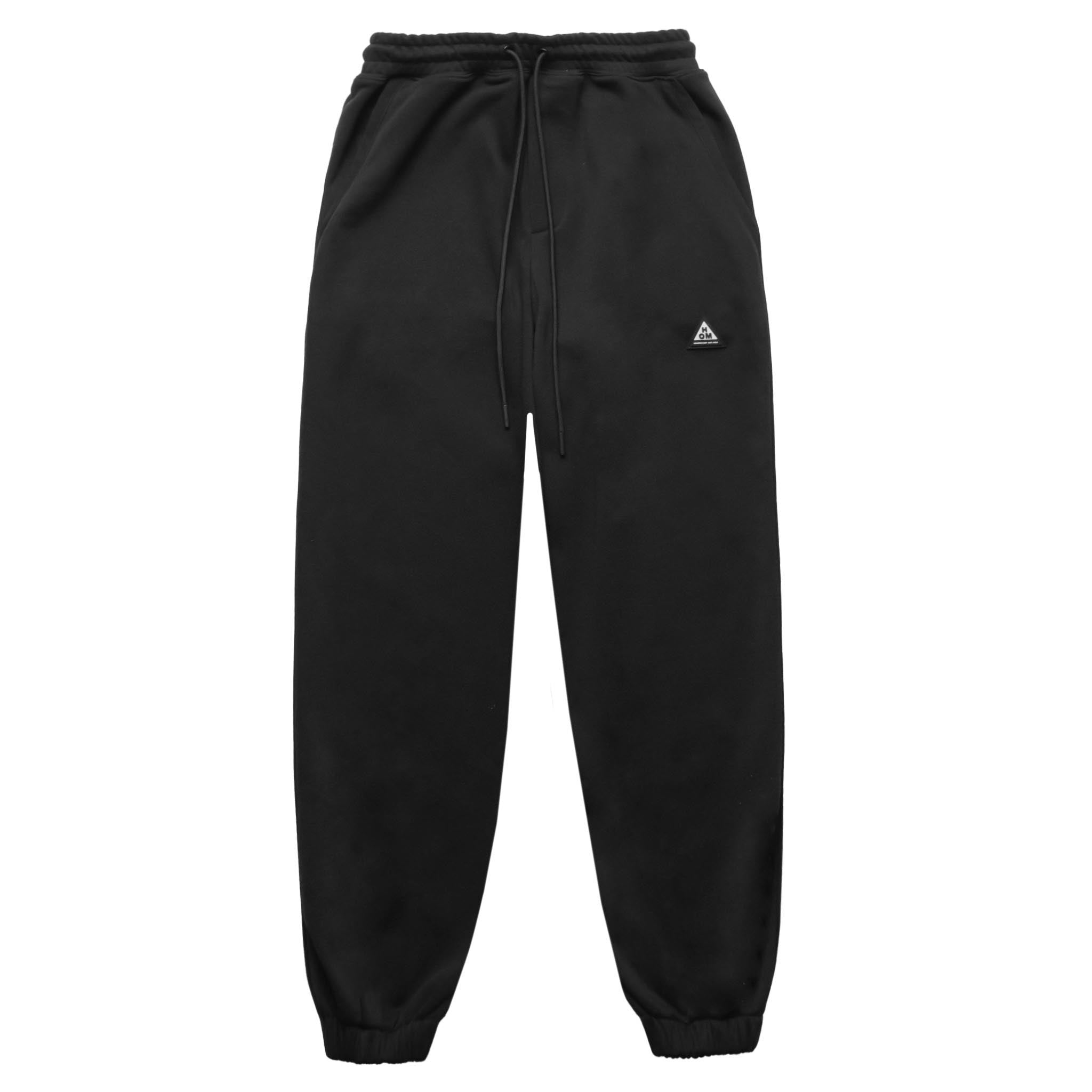 HOMME+ Triangle Patch Jogger Black