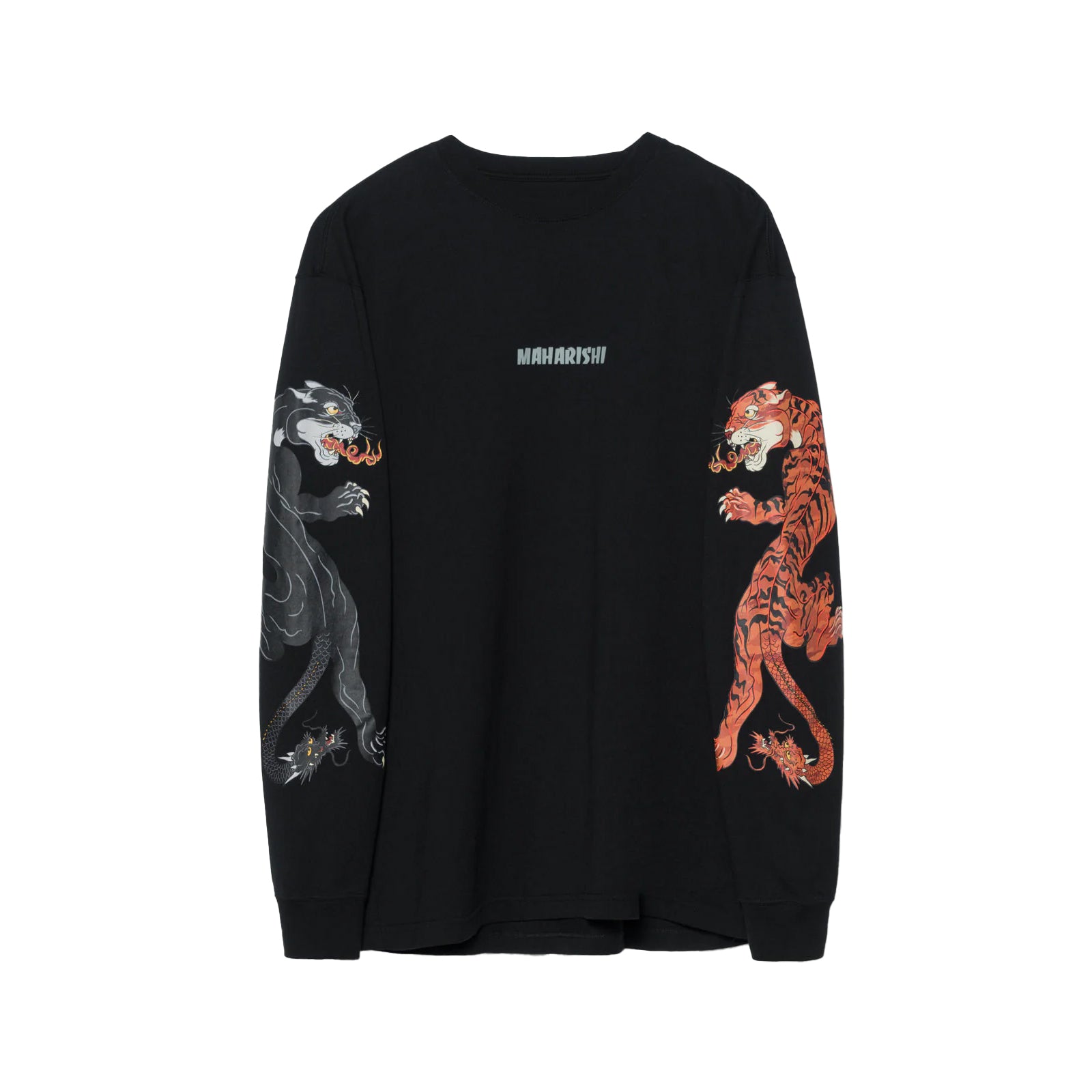 Maharishi Duality Panther L/S T-Shirt Black