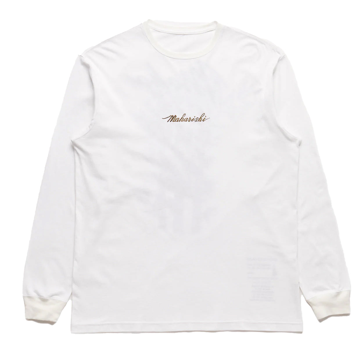 Maharishi Dragon Bamboo L/S T-Shirt White