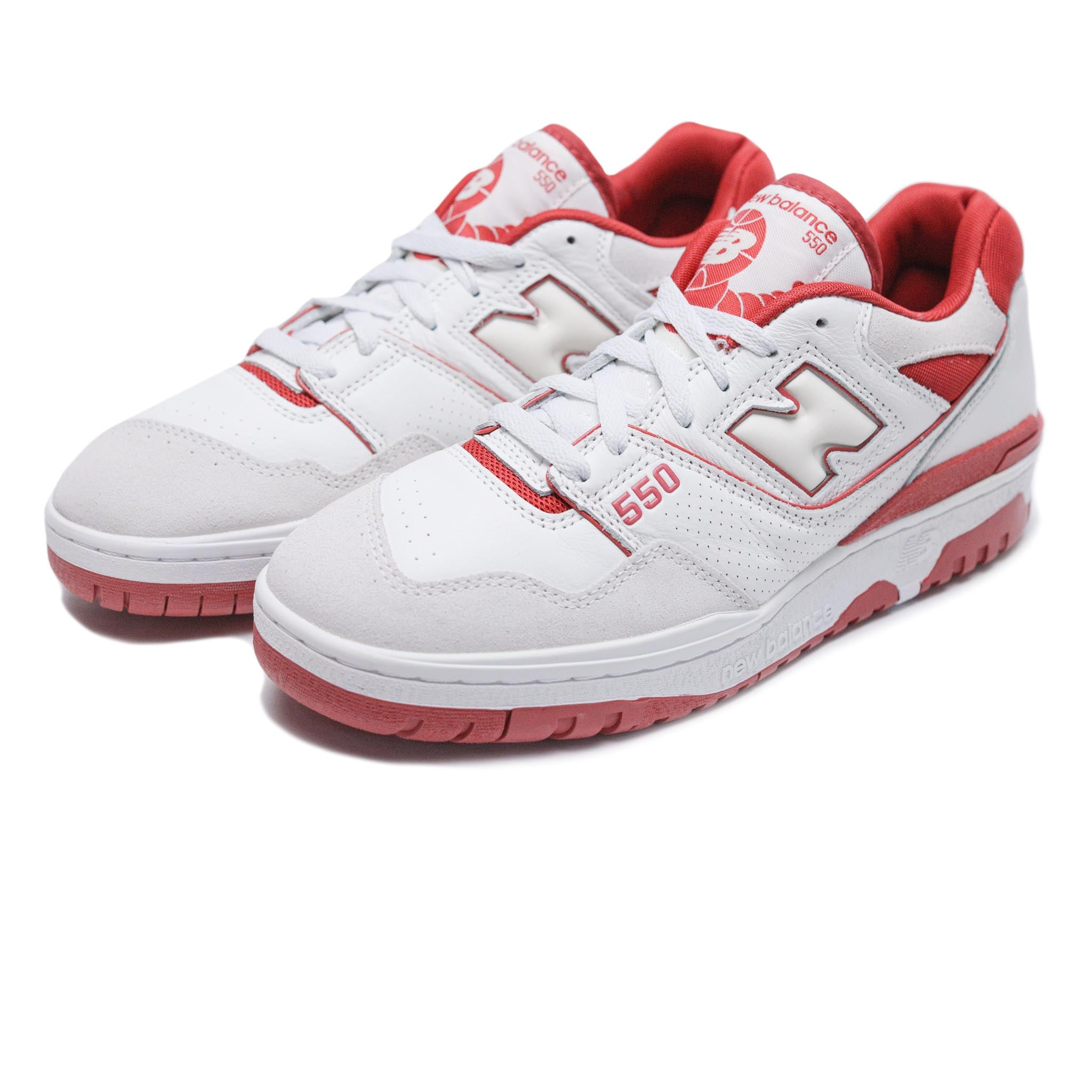 New Balance BB550STF 'Suede Pack' White/Red & SNEAKERBOX