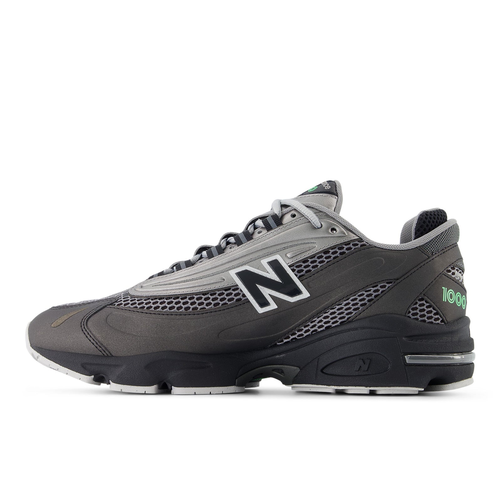 New Balance M1000T Black/Dark Silver/Lime Leaf