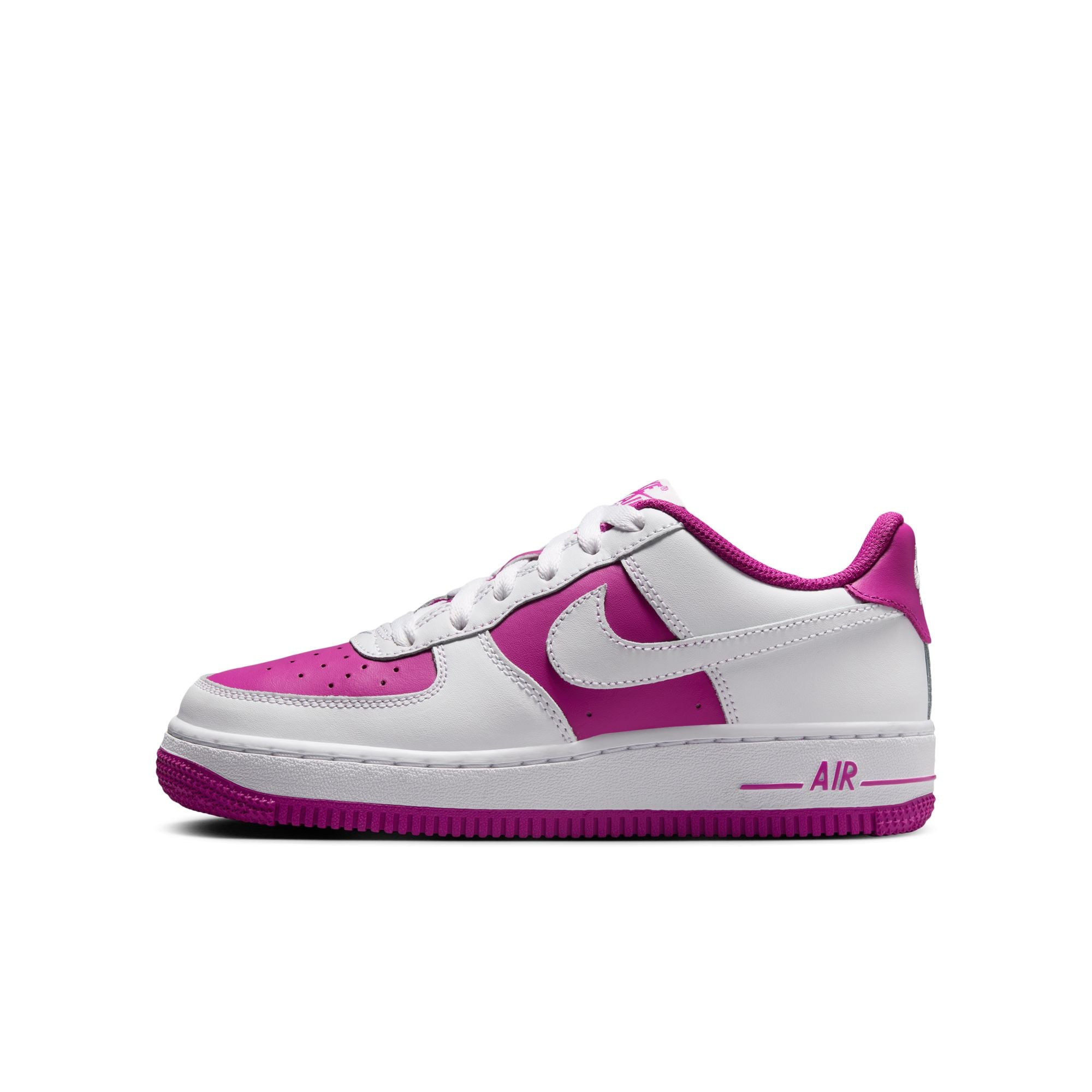 Nike Air Force 1 (GS) 'White/Hot Fuchsia'