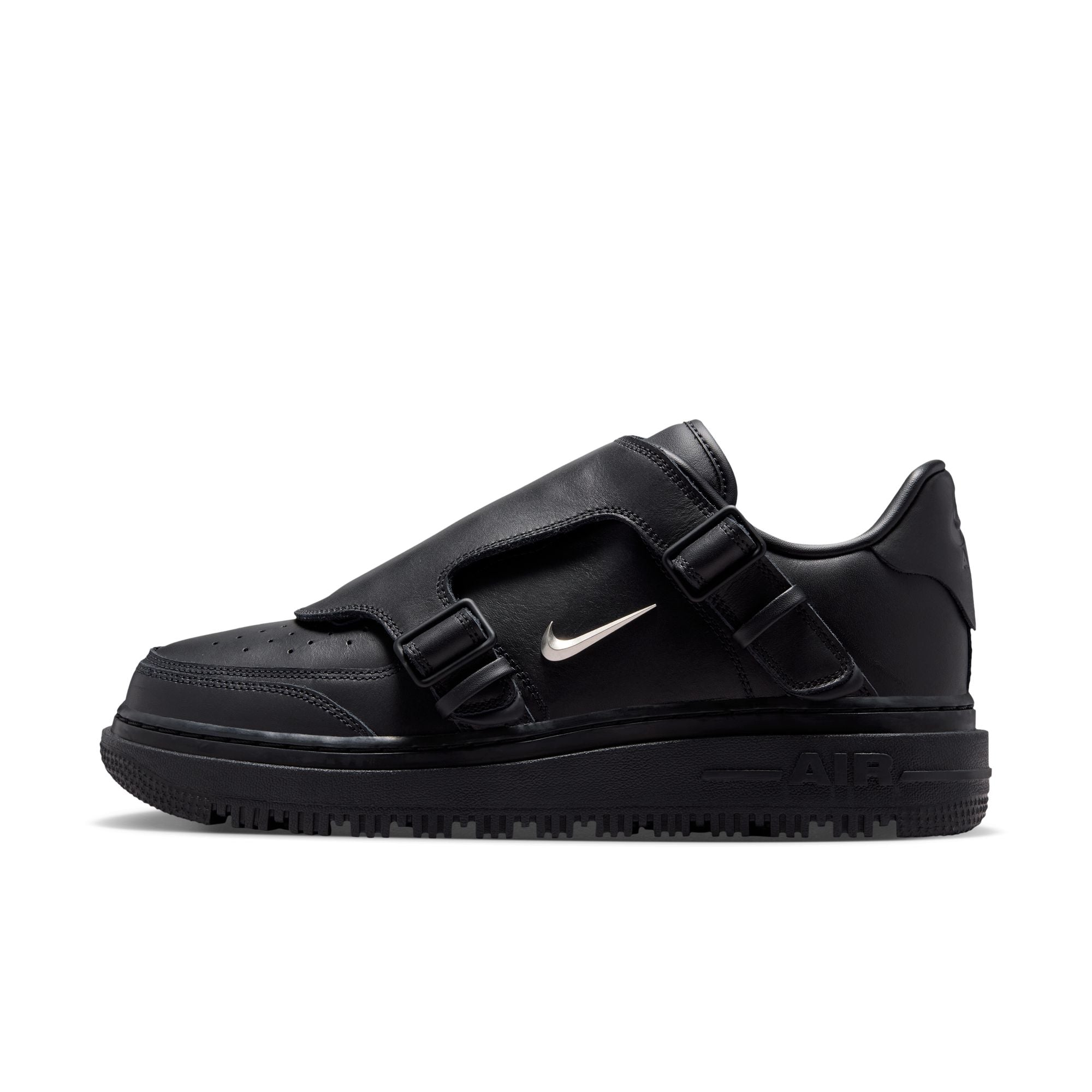 Nike Air Force 1 Luxe 'Black/Metallic Silver'