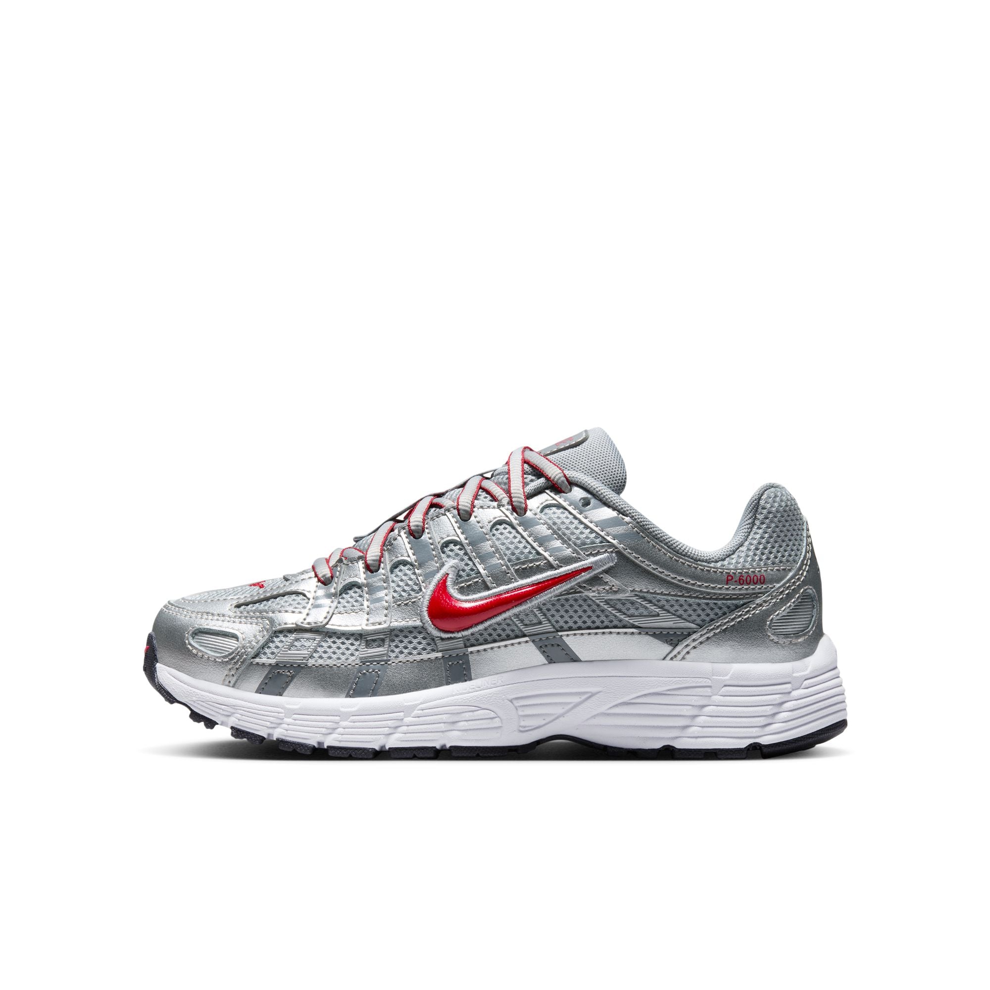 Nike P-6000 'Metallic Silver/Gym Red'
