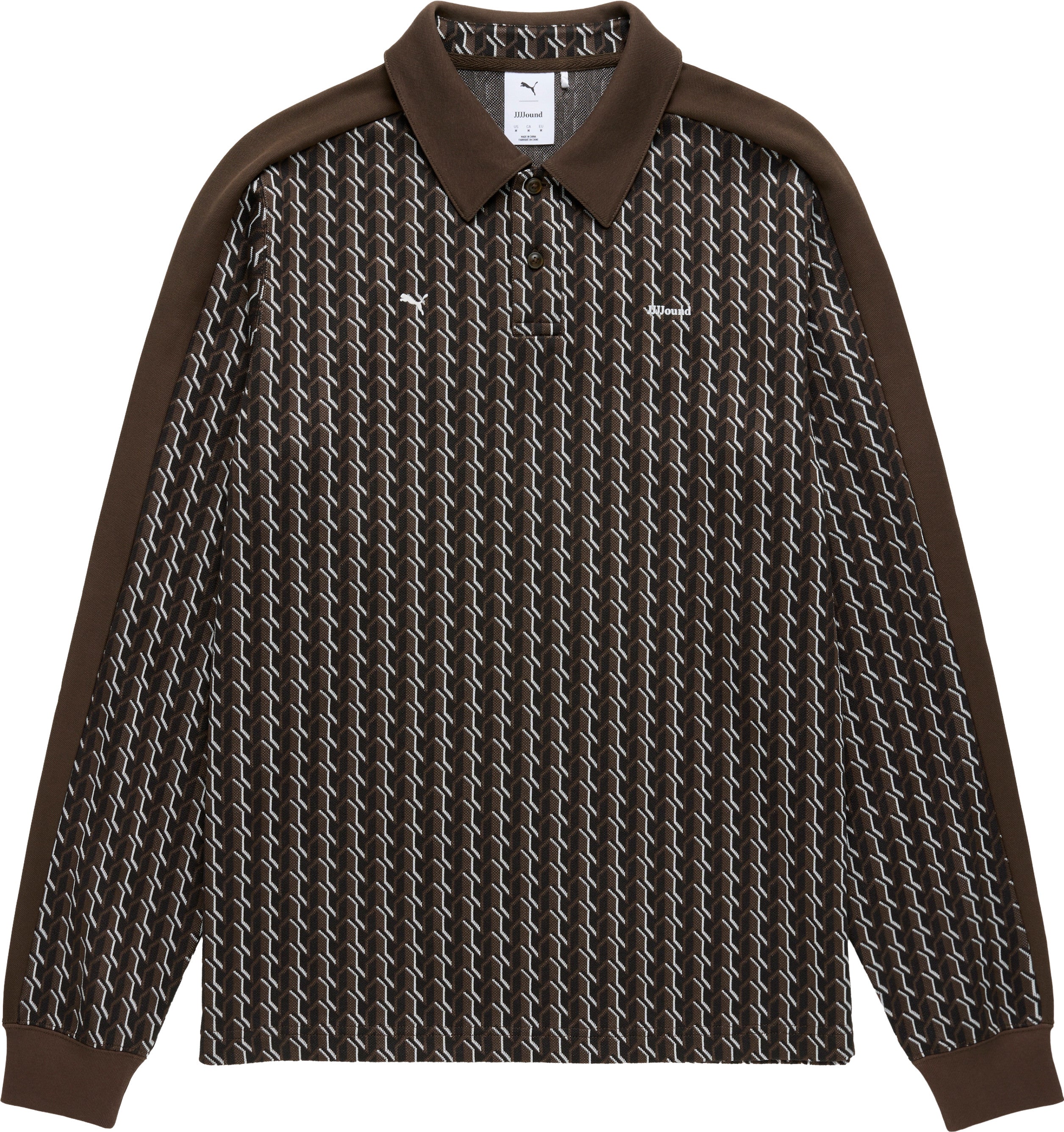 Puma x JJJJound T7 LS Polo Chocolate