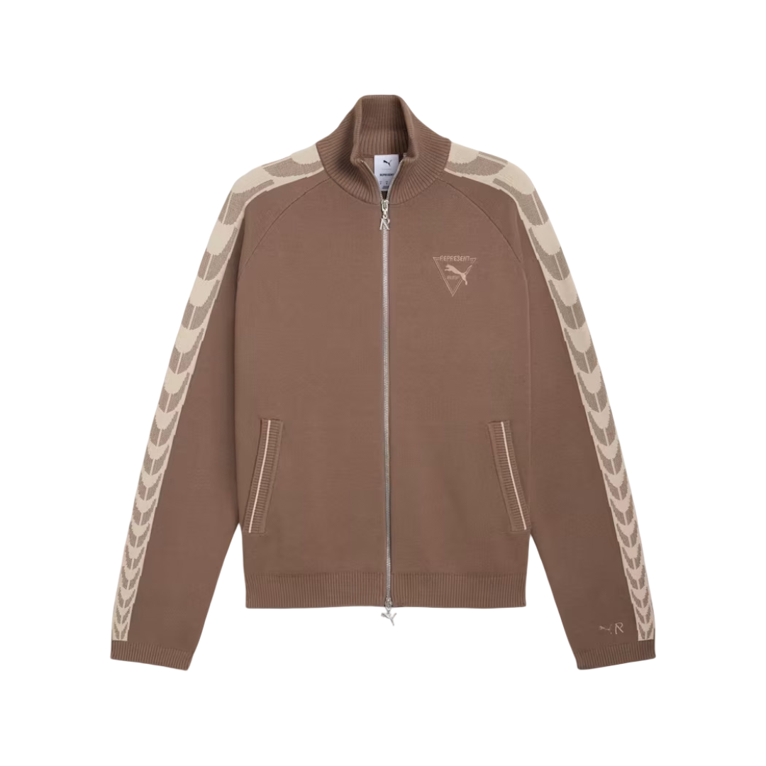 Puma x Represent T7 Knit Jacket Pine Bark