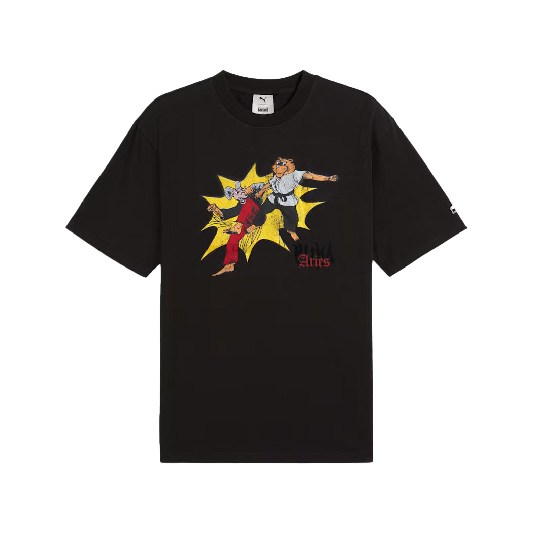 Puma x Aries Graphic Tee Black