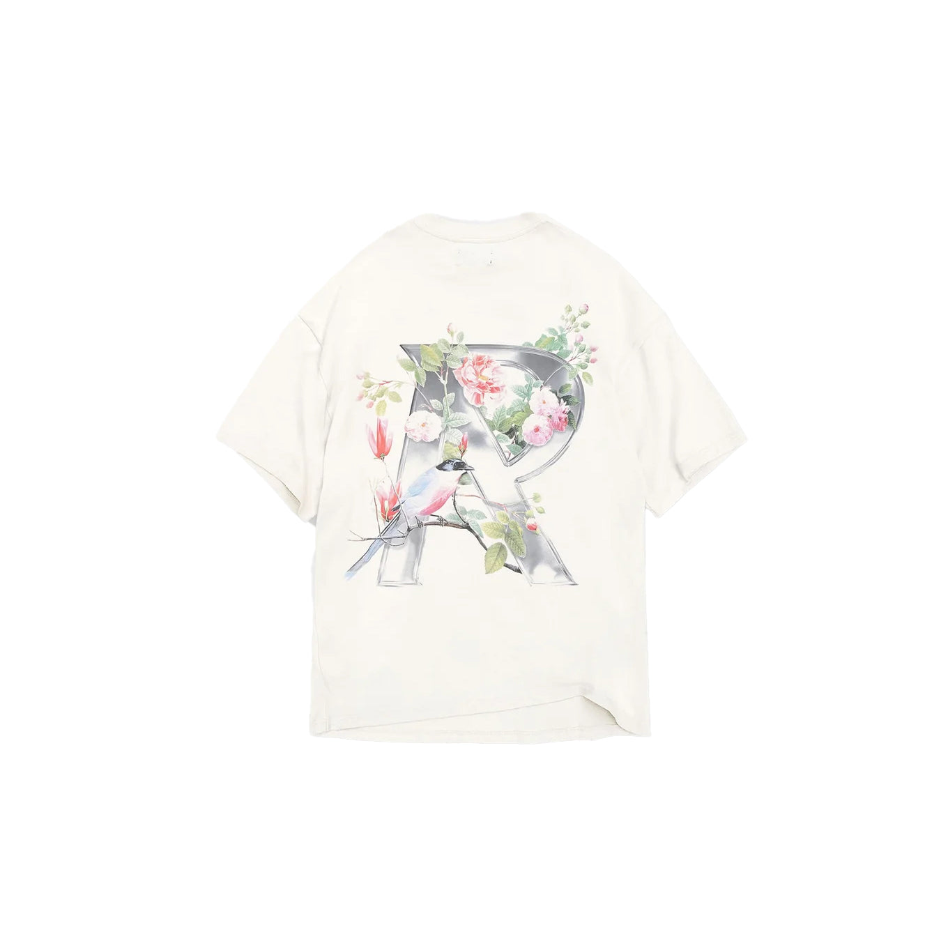 Represent Floral R T-Shirt Flat White