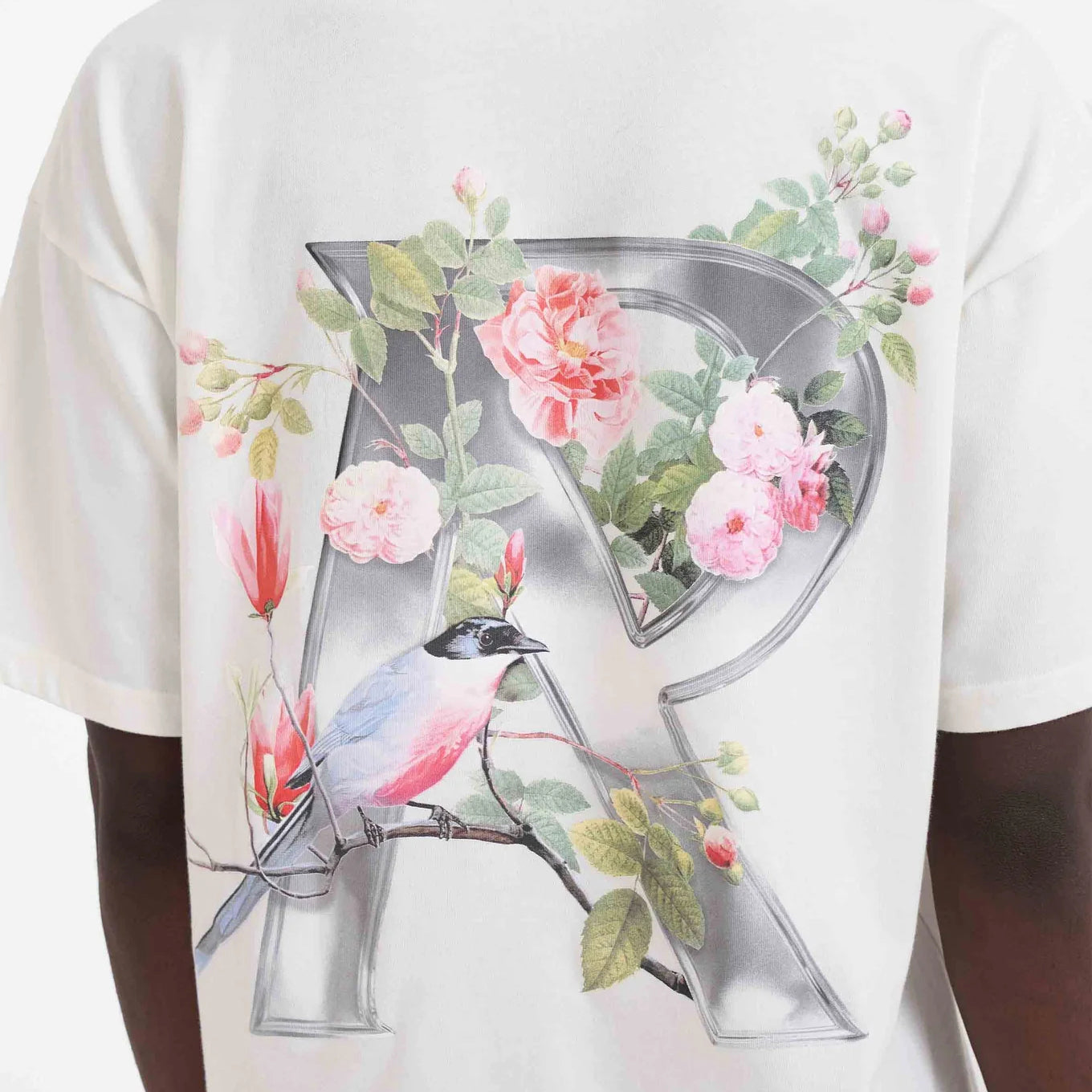 Represent Floral R T-Shirt Flat White & SNEAKERBOX