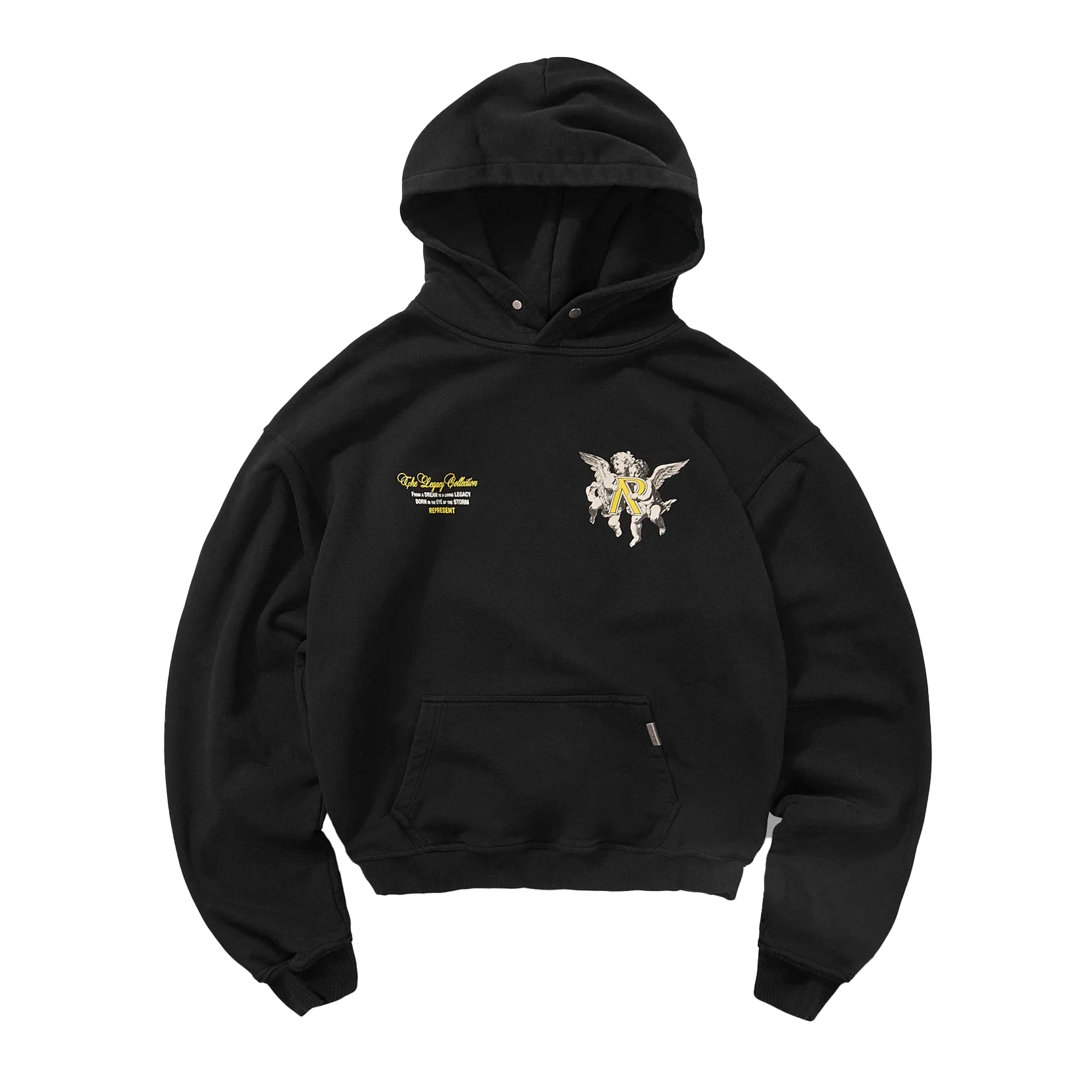 REPRESENT Legacy Cherubs Hoodie Jet Black