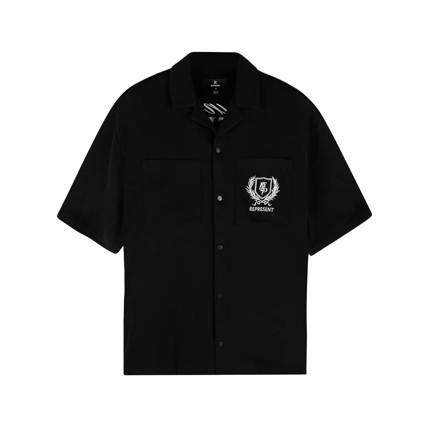 REPRESENT Crest Shirt Jet Black