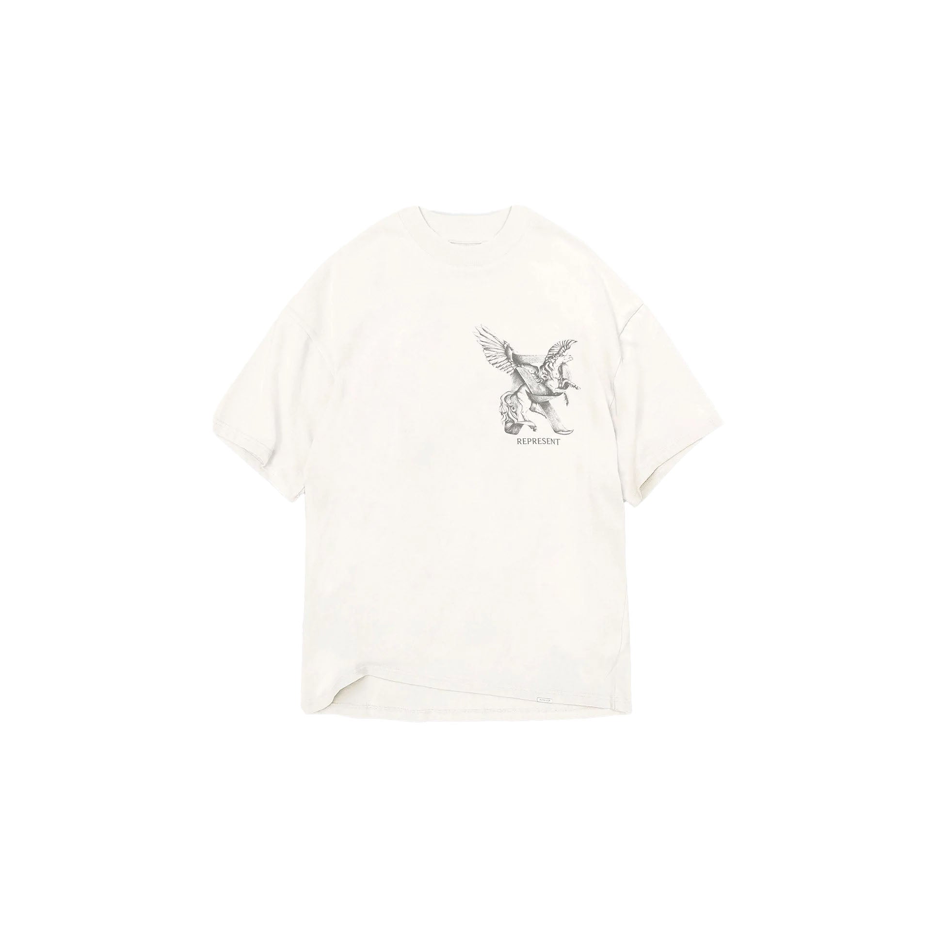 REPRESENT Elegance in Motion T-Shirt Flat White