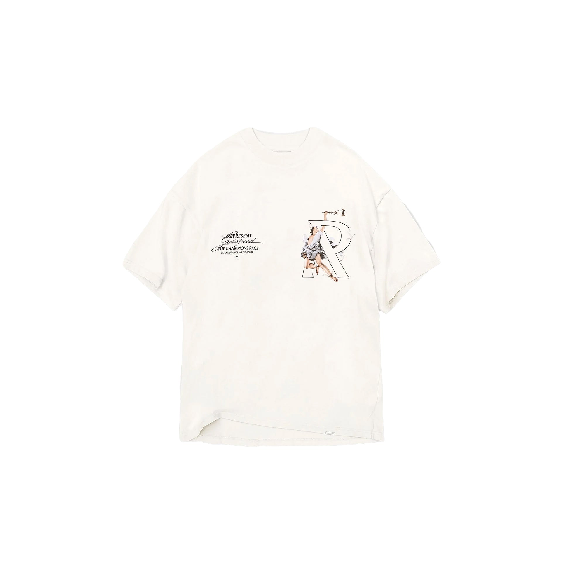 REPRESENT Hermes T-Shirt Flat White