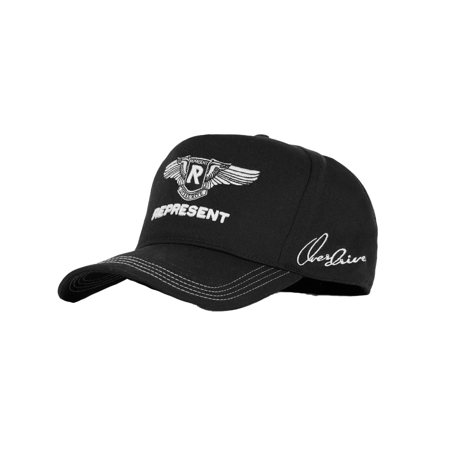 REPRESENT Overdrive Badge Cap Jet Black