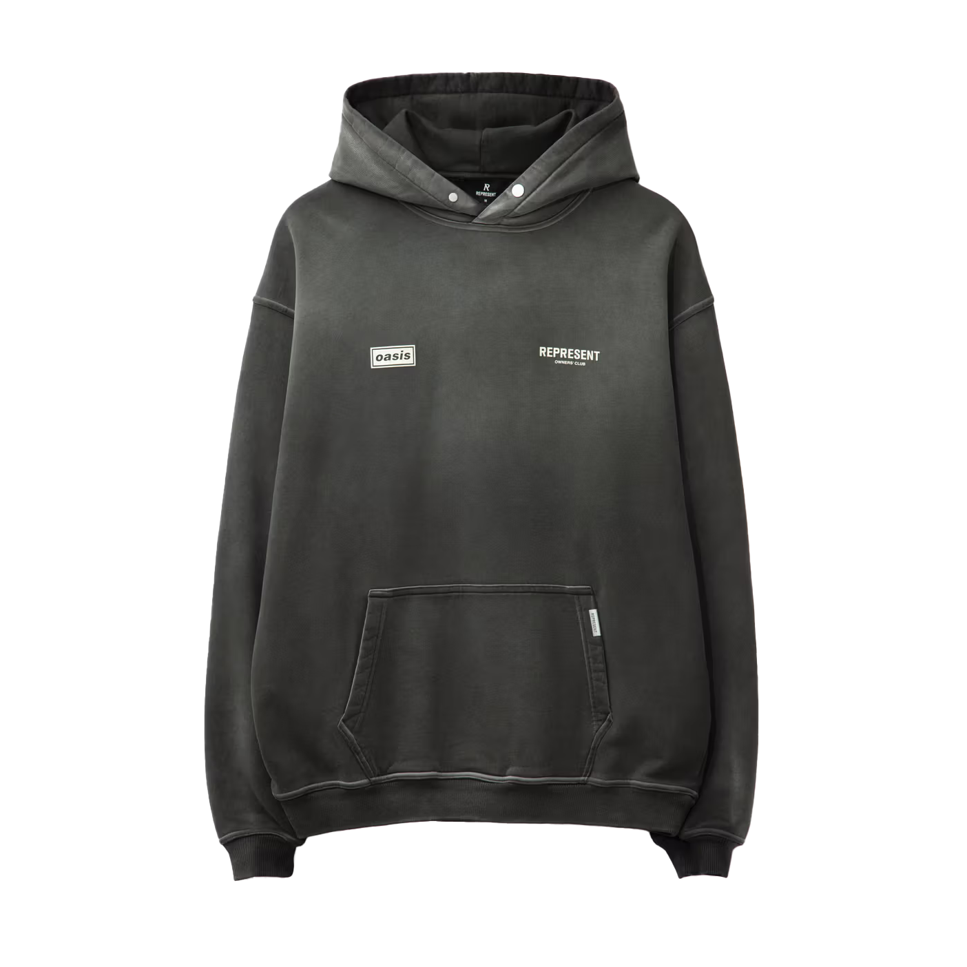 REPRESENT Oasis Owners Club Hoodie Stained Black