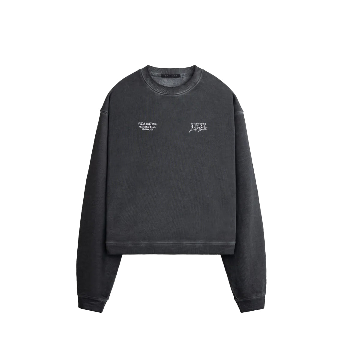 STAMPD Oil Wash Malibu High Crew Black