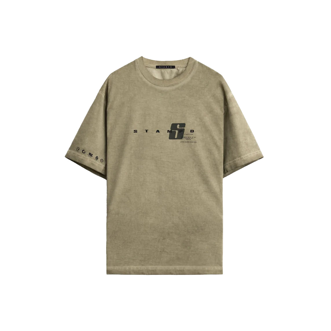 STAMPD Oil Washed Transit Relaxed Tee Khaki