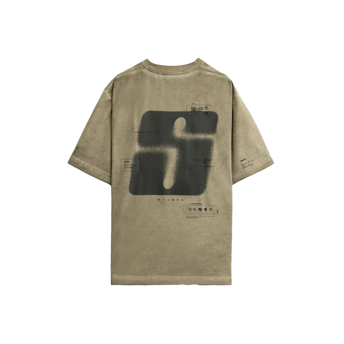 STAMPD Oil Washed Transit Relaxed Tee Khaki