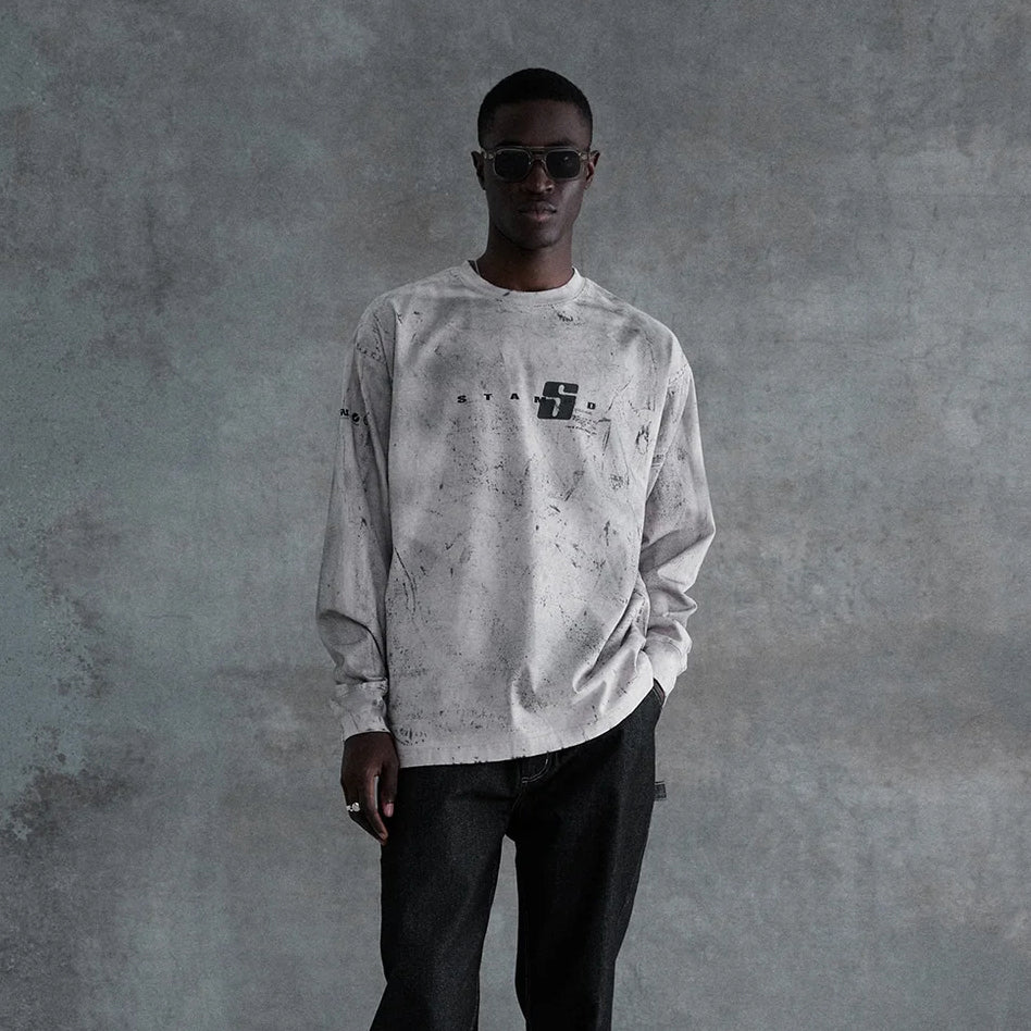 STAMPD Transit LS Relaxed Tee Cement