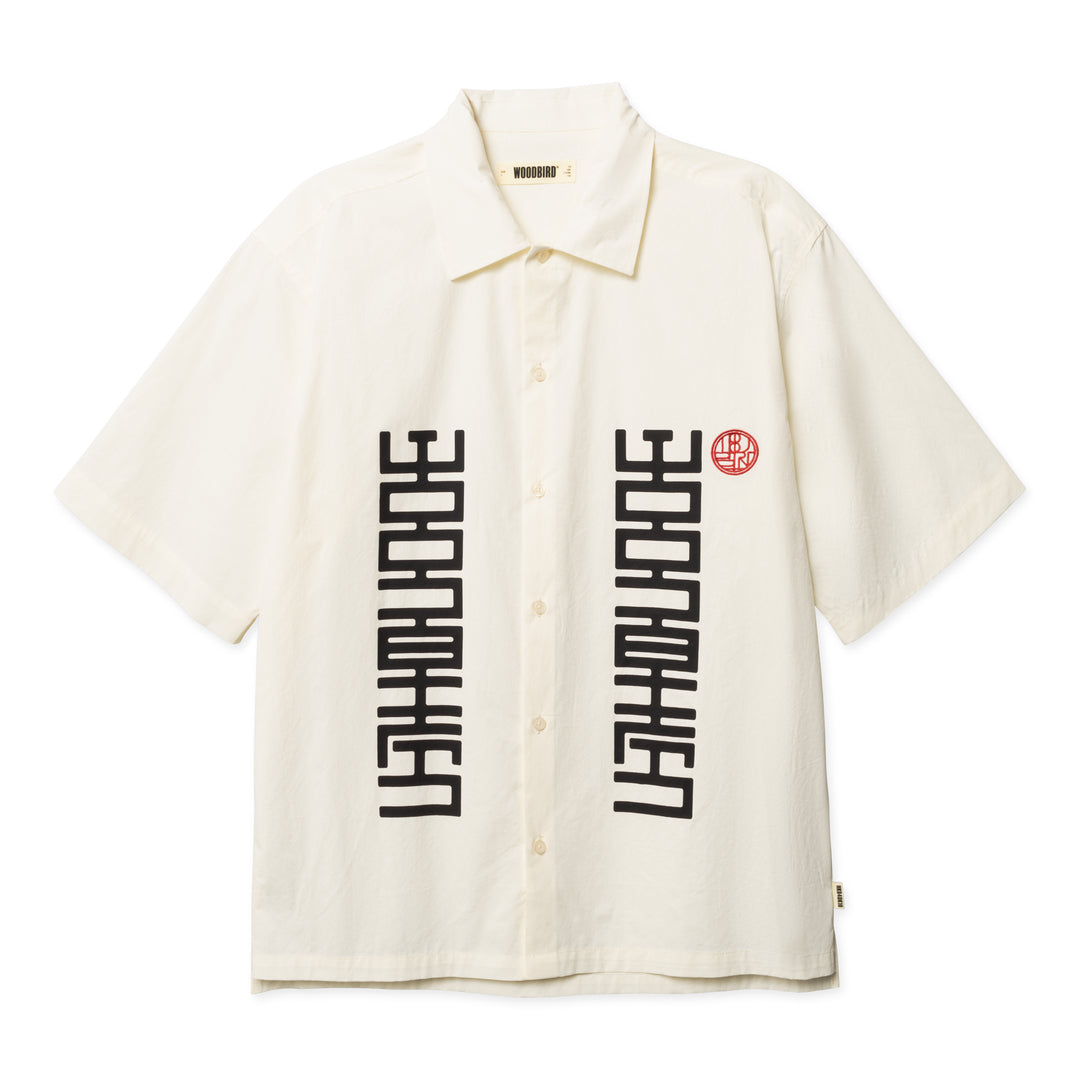 Woodbird BANKS SIGN Shirt Off White