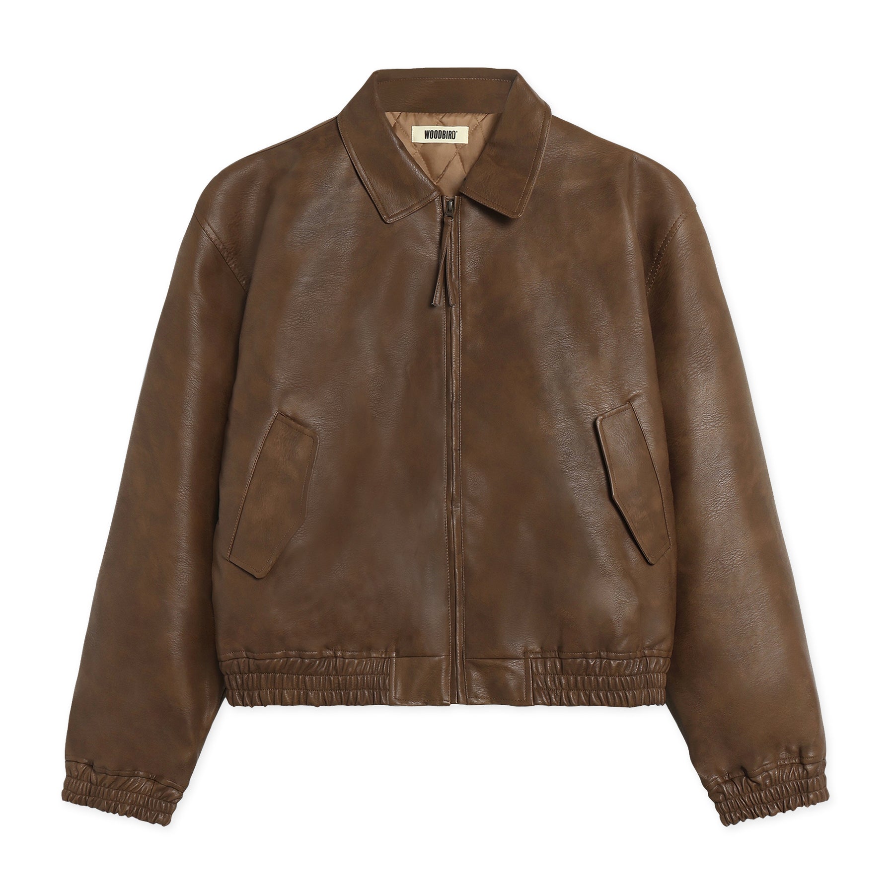 Woodbird BAO Bomber Jacket Dark Brown
