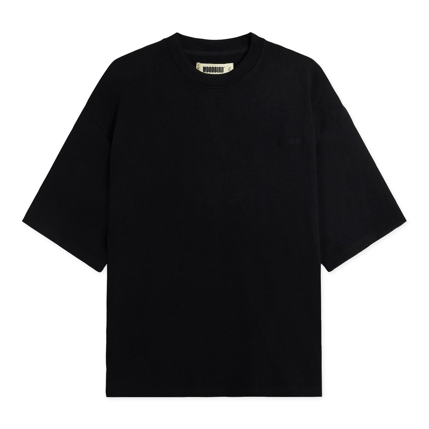 Woodbird BEAM Knitted Tee Black