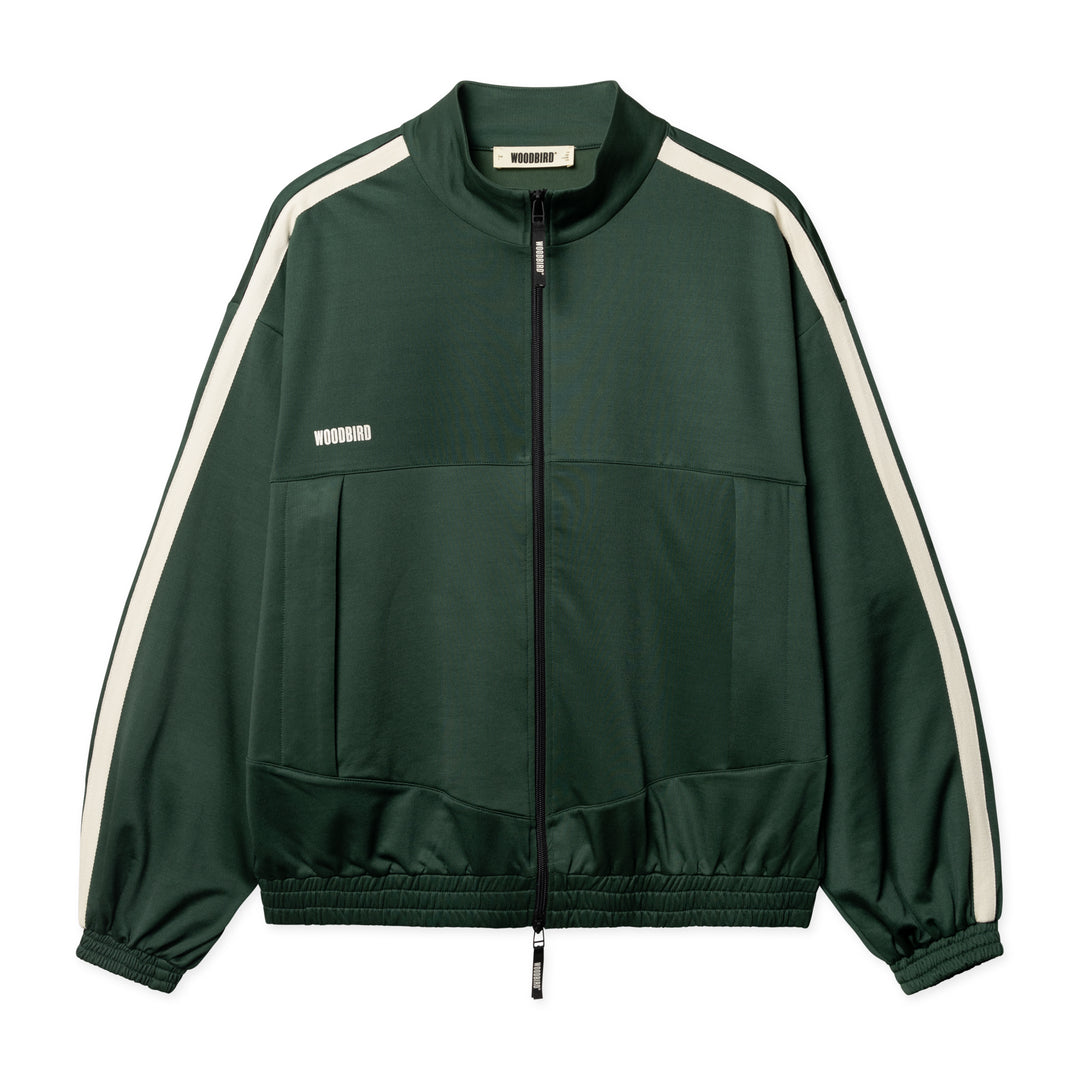 Woodbird CHANG Track Jacket Pine Green