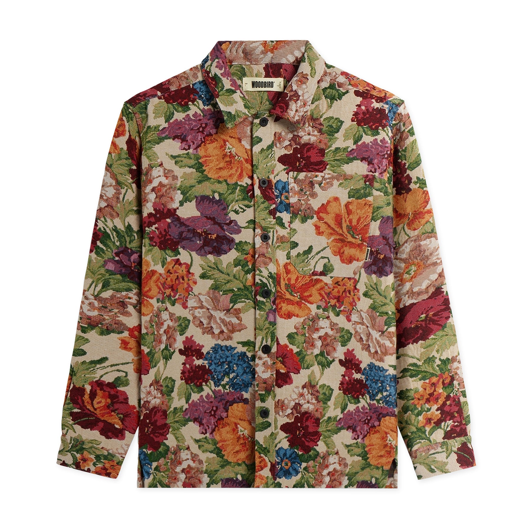 STAMPD Black Wave Camp Collar Buttondown Black | SNEAKERBOX