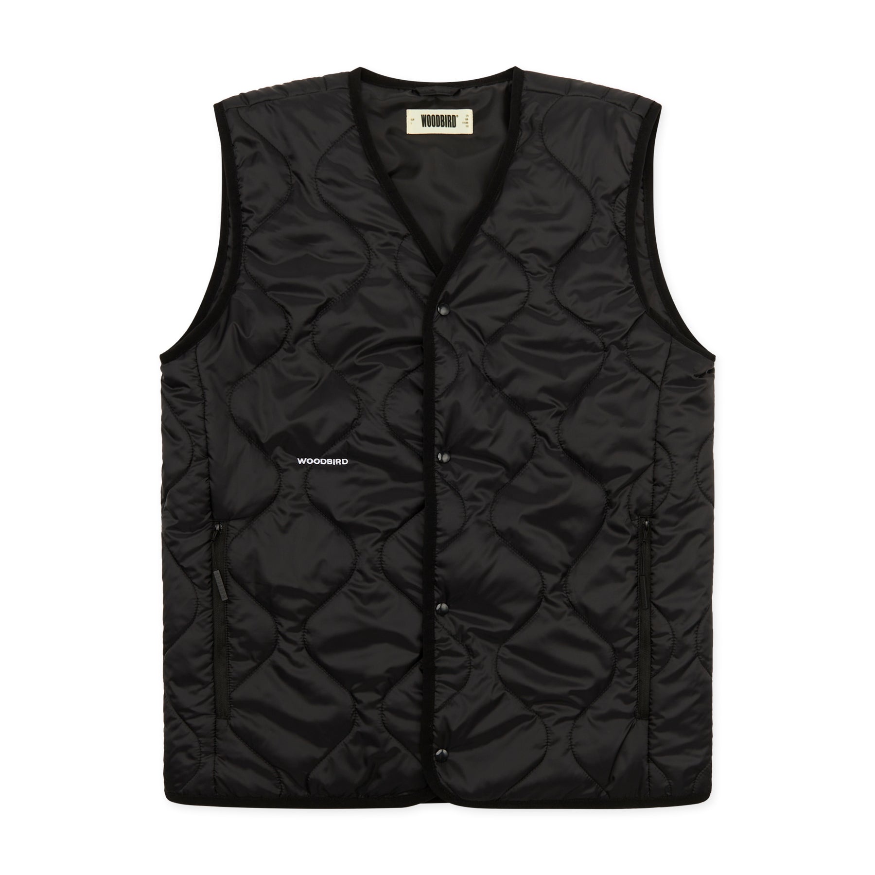 Woodbird TRAIS Quilt vest Black