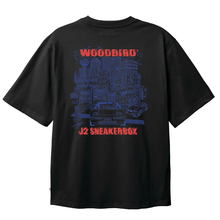 WOODBIRD x SNKRBX VANCOUVER Tee Black