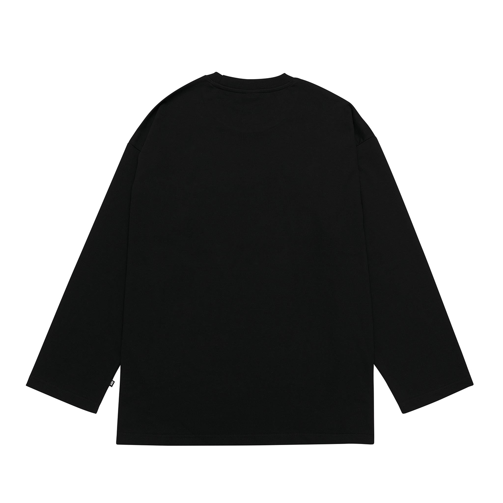 ADD Houndstooth Stamp L/S Tee Black