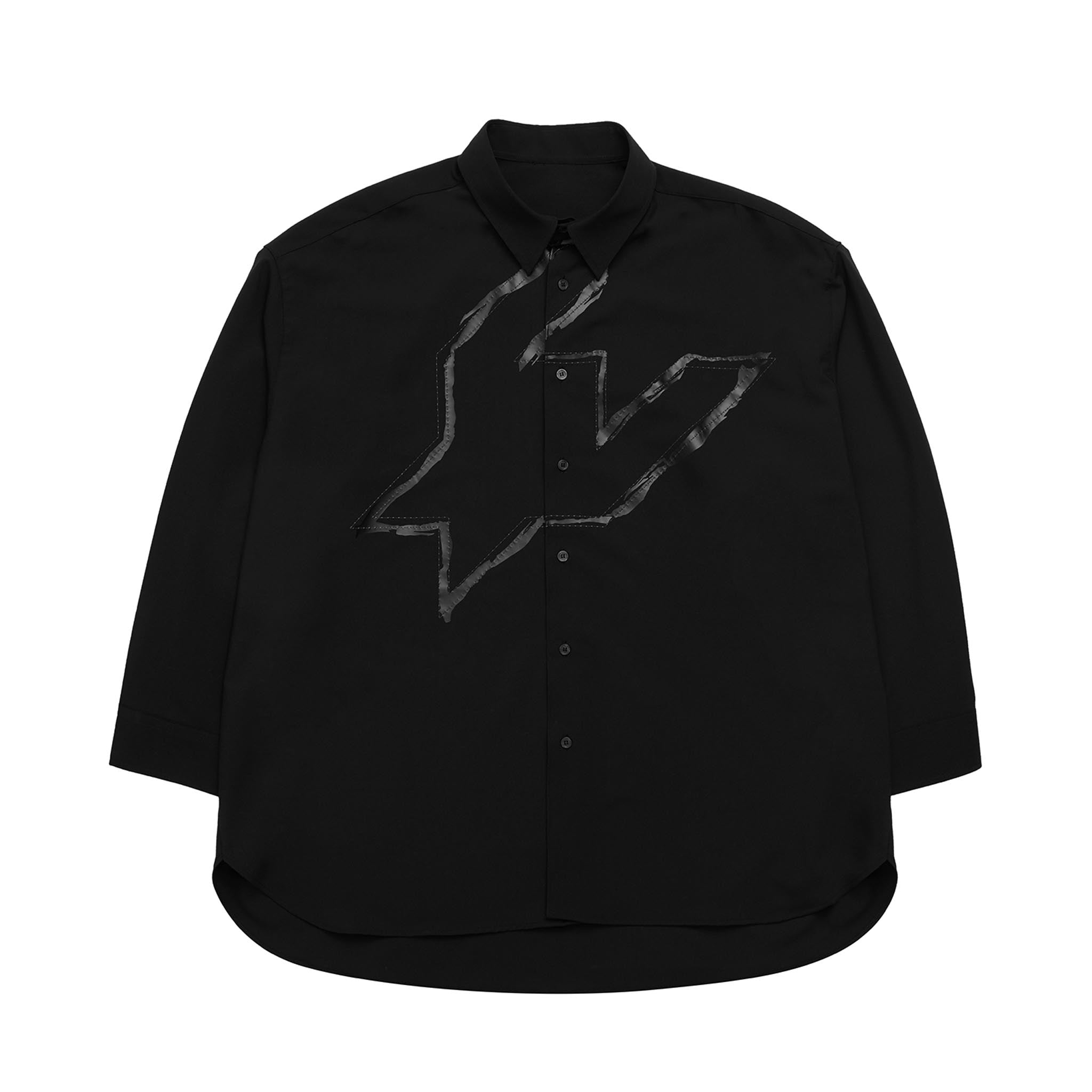 ADD Houndstooth Stitch Avantgarde Shirt Black