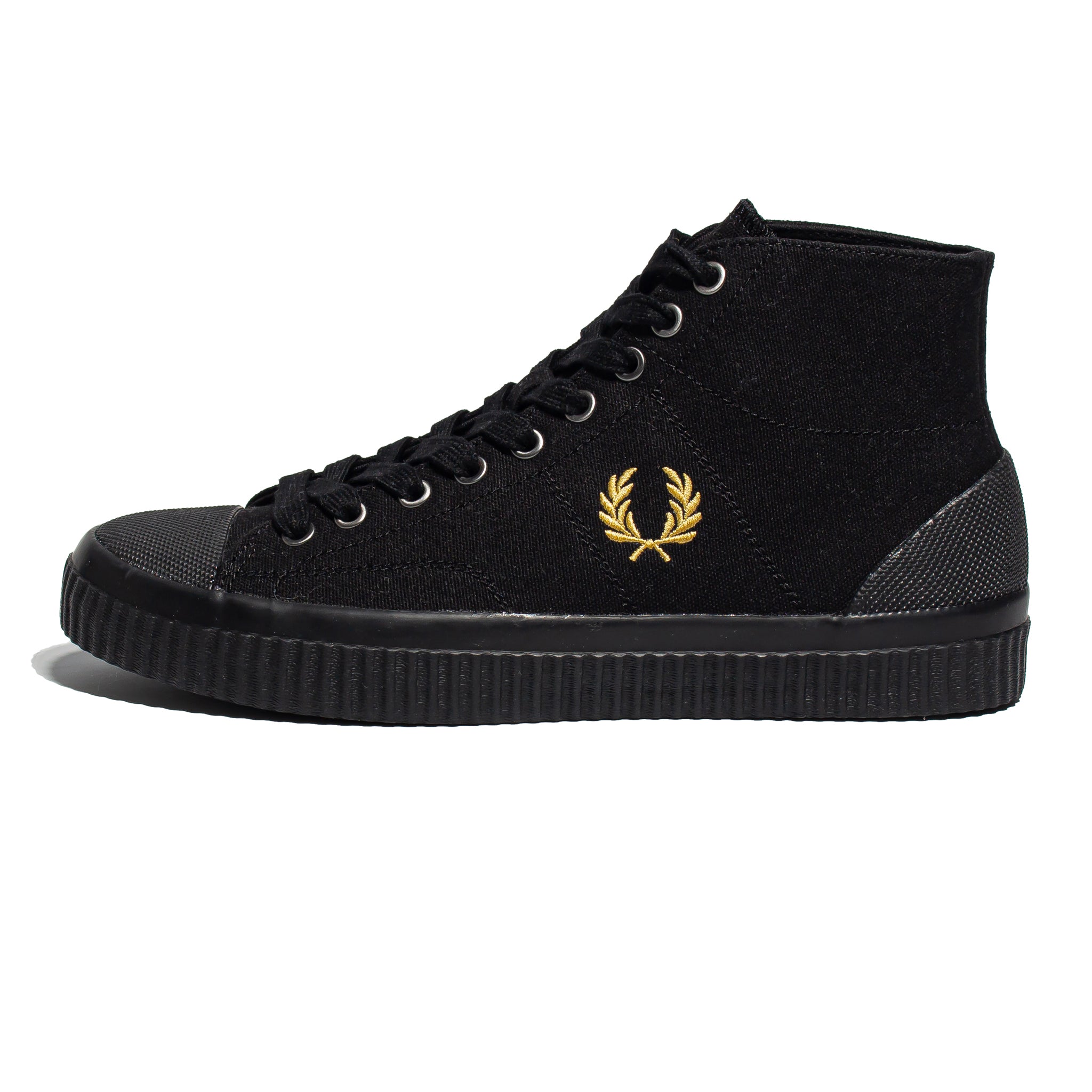 Fred Perry Hughes Mid Canvas Black