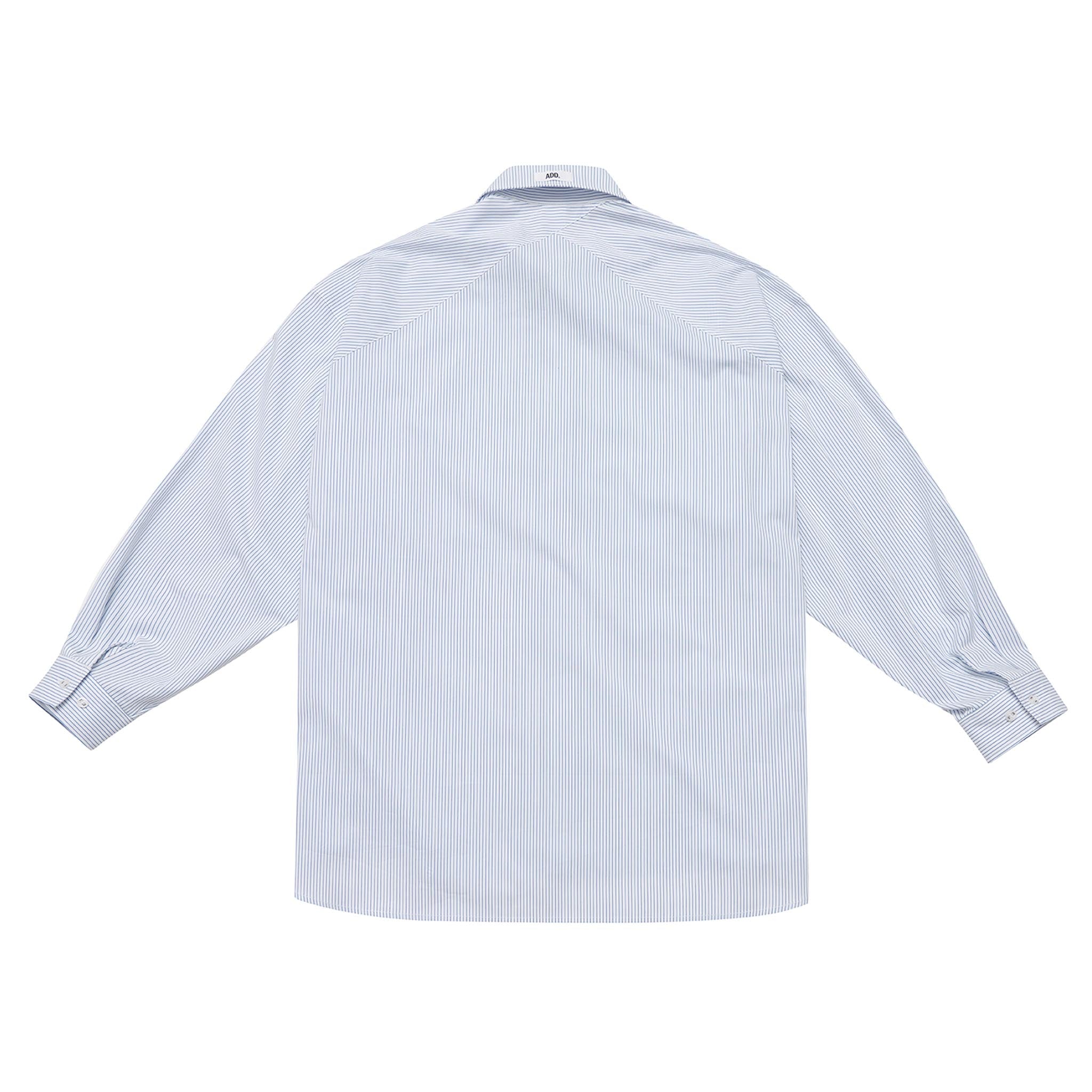 ADD Cutout Stripe Avantgarde Shirt White