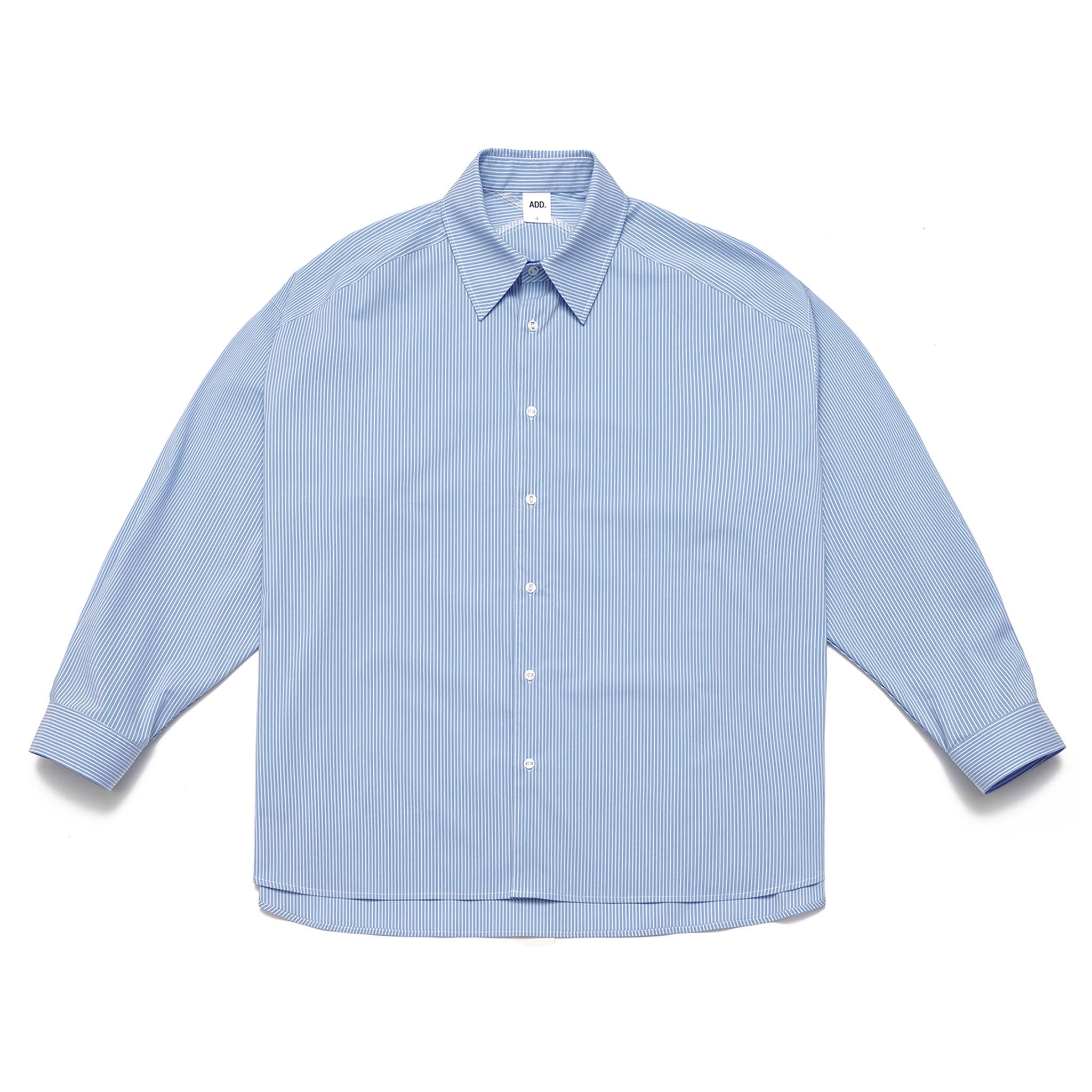 ADD Cutout Stripe Avantgarde Shirt Blue