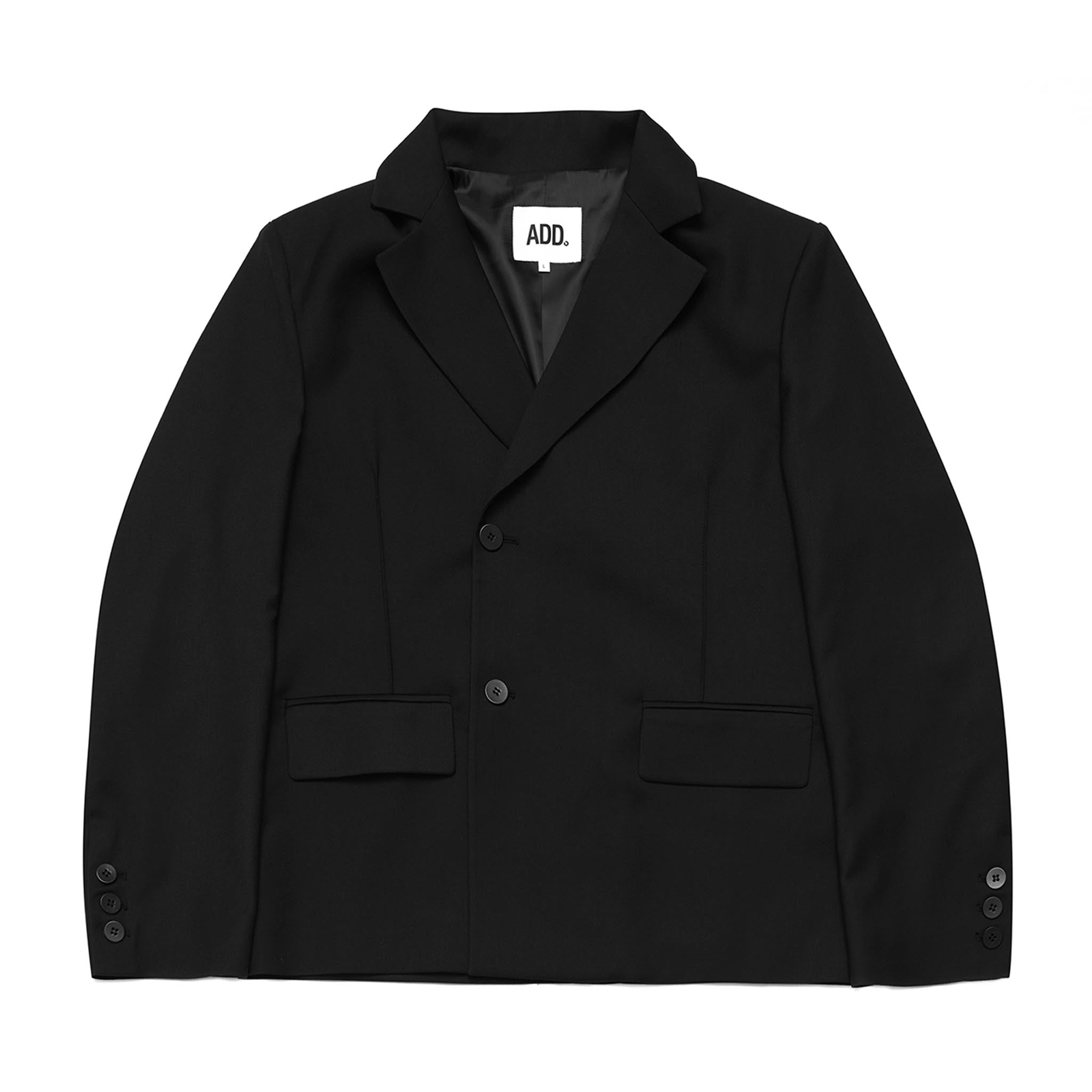ADD Essential Cropped Blazer Black