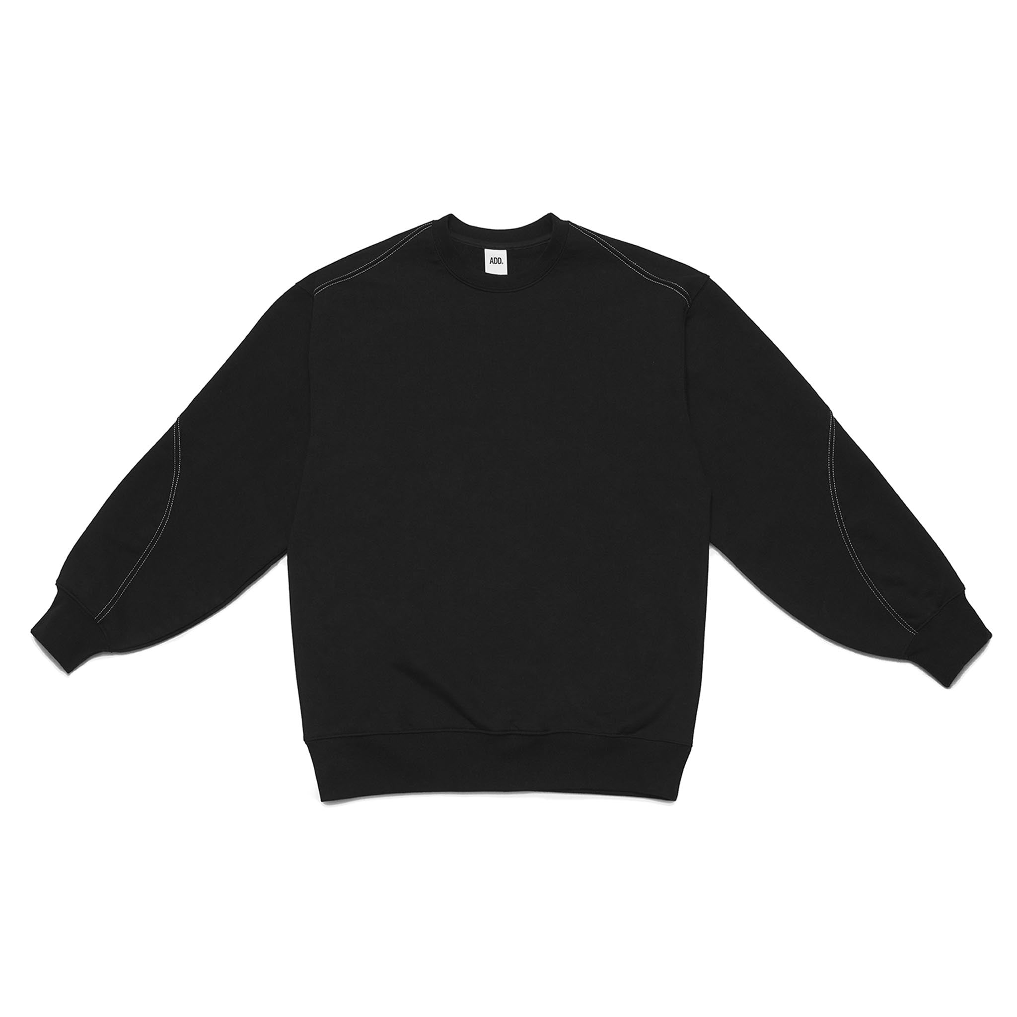 ADD Twist Stitch Cutout Sweatshirt Black