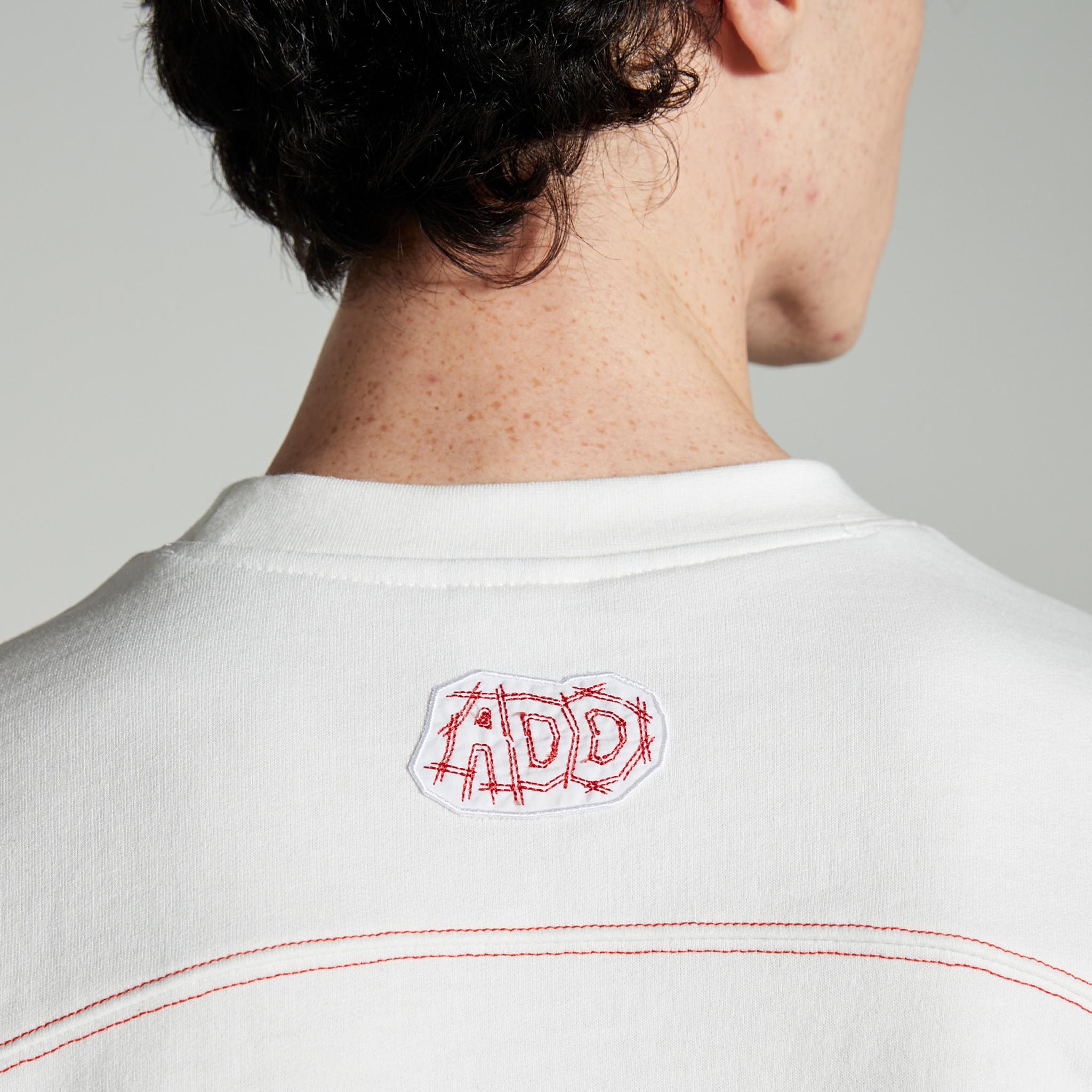 ADD Twist Stitch Cutout Sweatshirt White